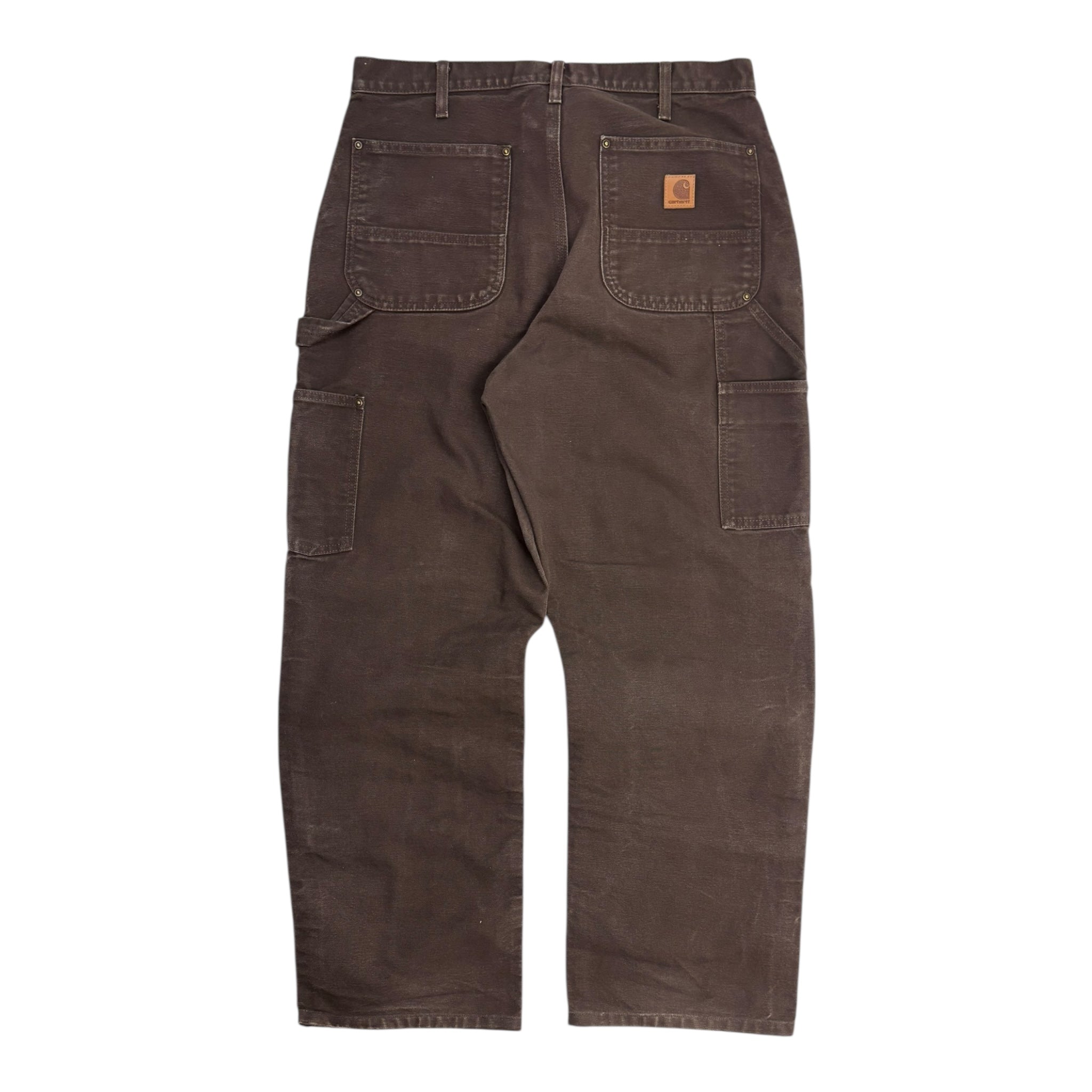 Vintage Relaxed Fit Chocolate Brown Double Knee