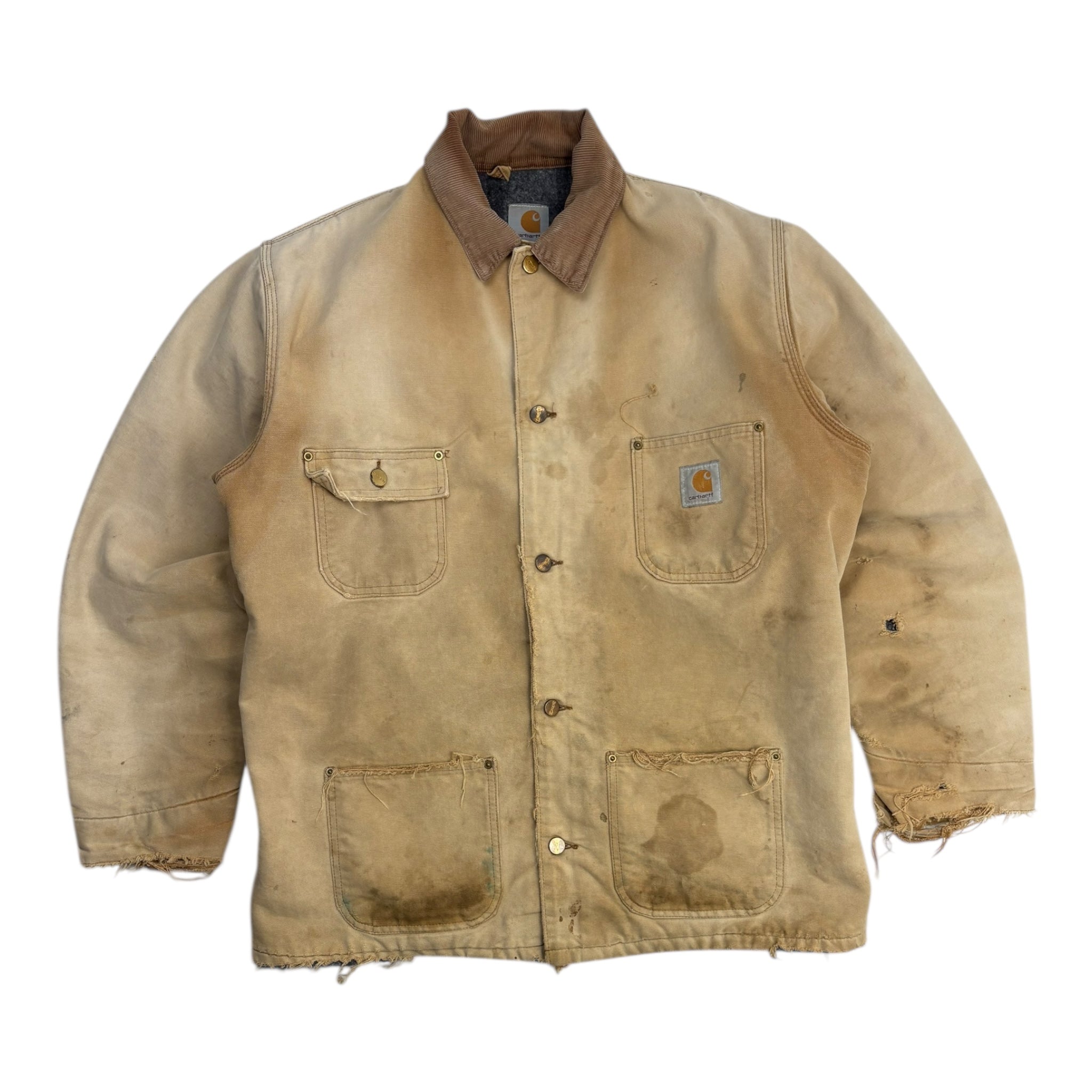 Vintage Beige Carhartt Chore Jacket