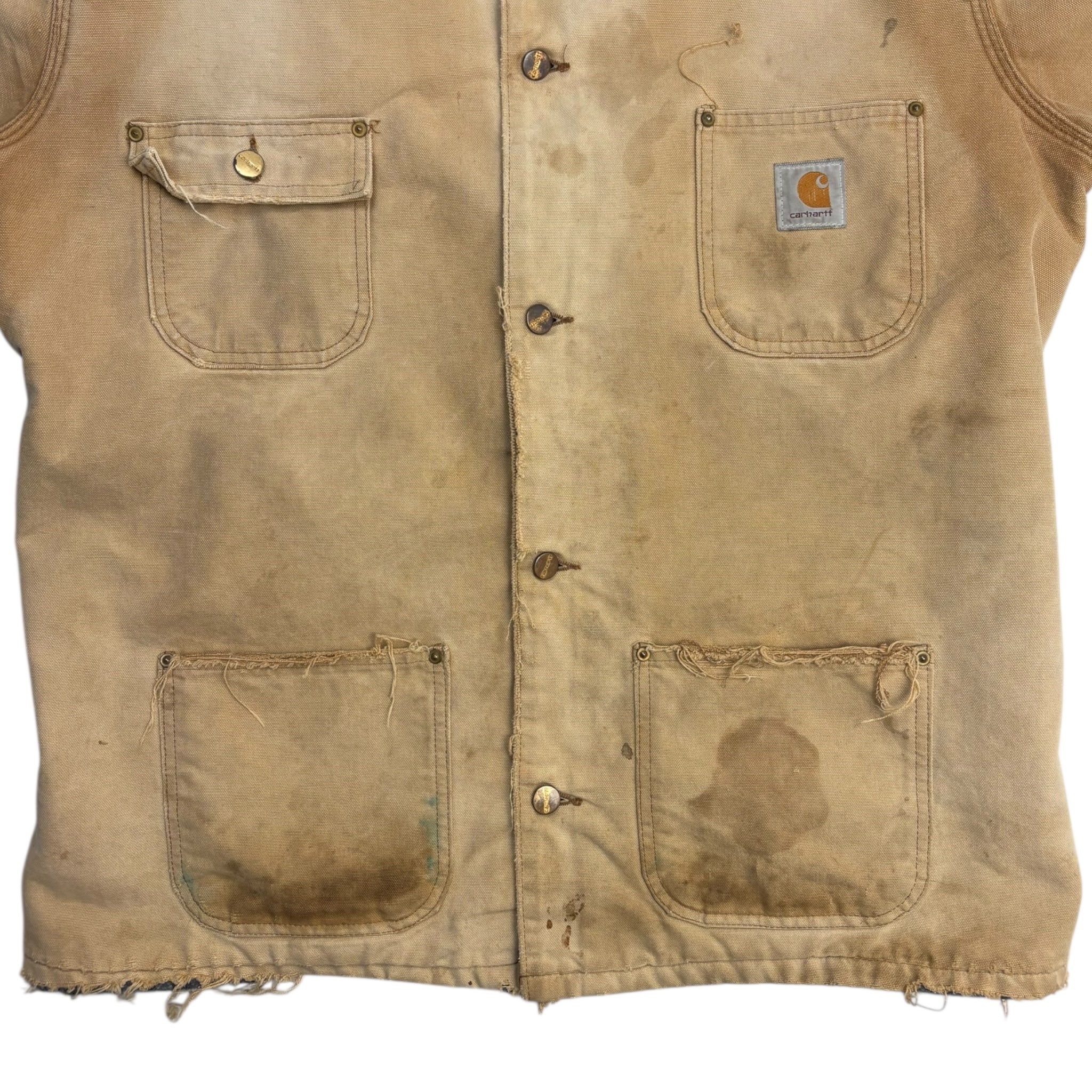 Vintage Beige Carhartt Chore Jacket