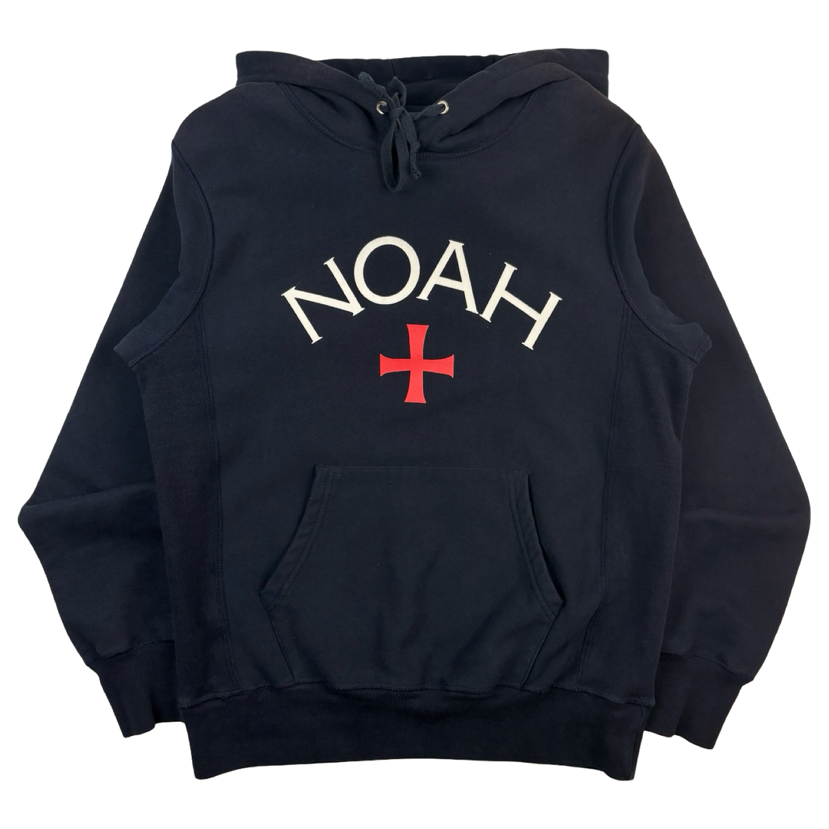 Noah Core Logo Hoodie Navy