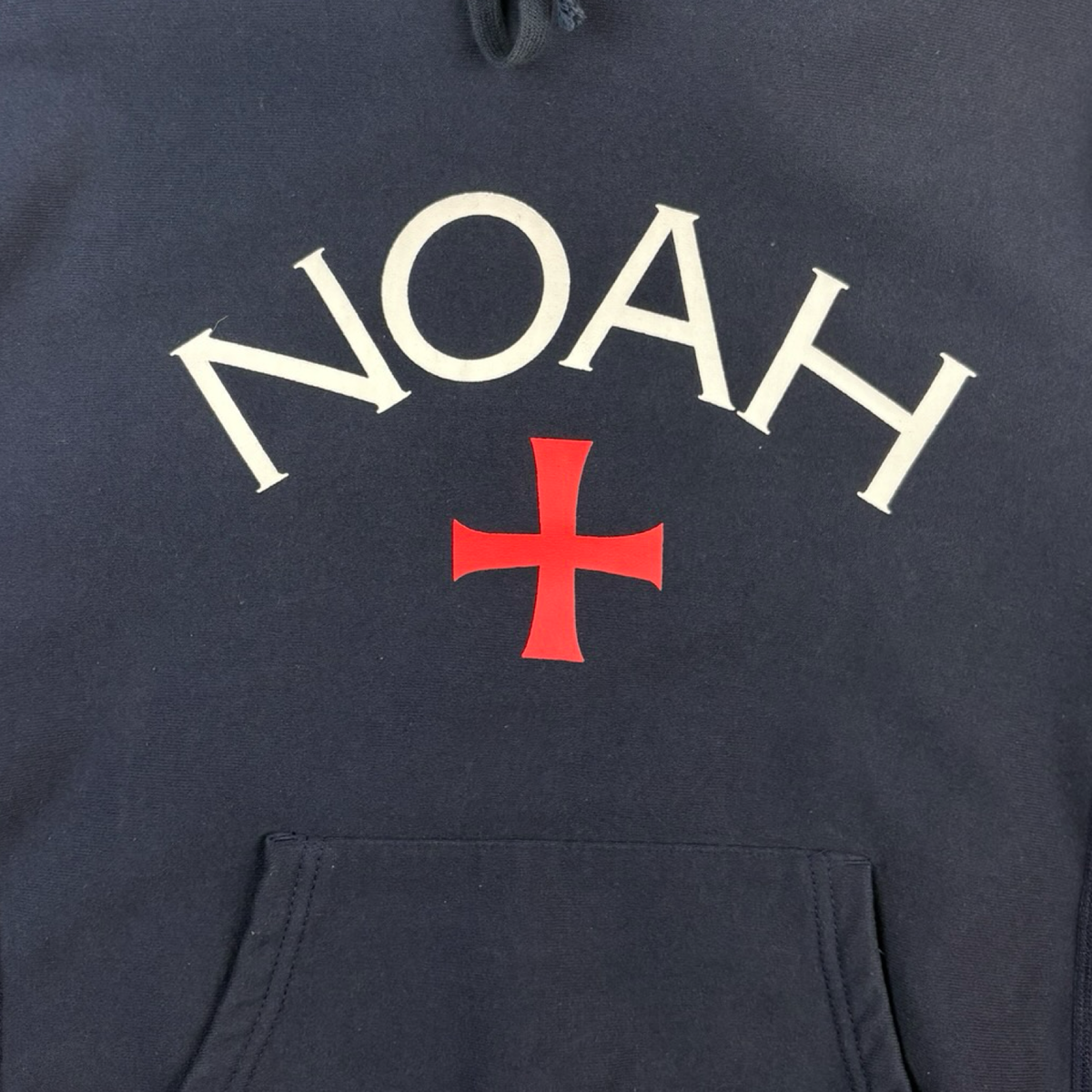Noah Core Logo Hoodie Navy
