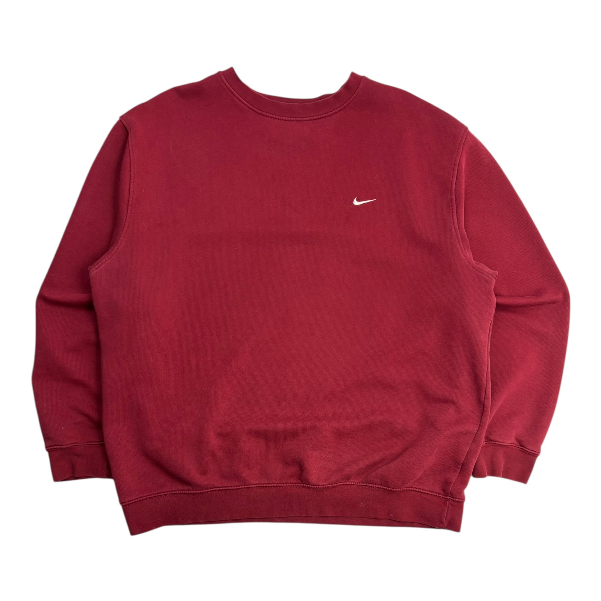 Vintage Y2K Nike Pocket Swoosh Crewneck Red Wine