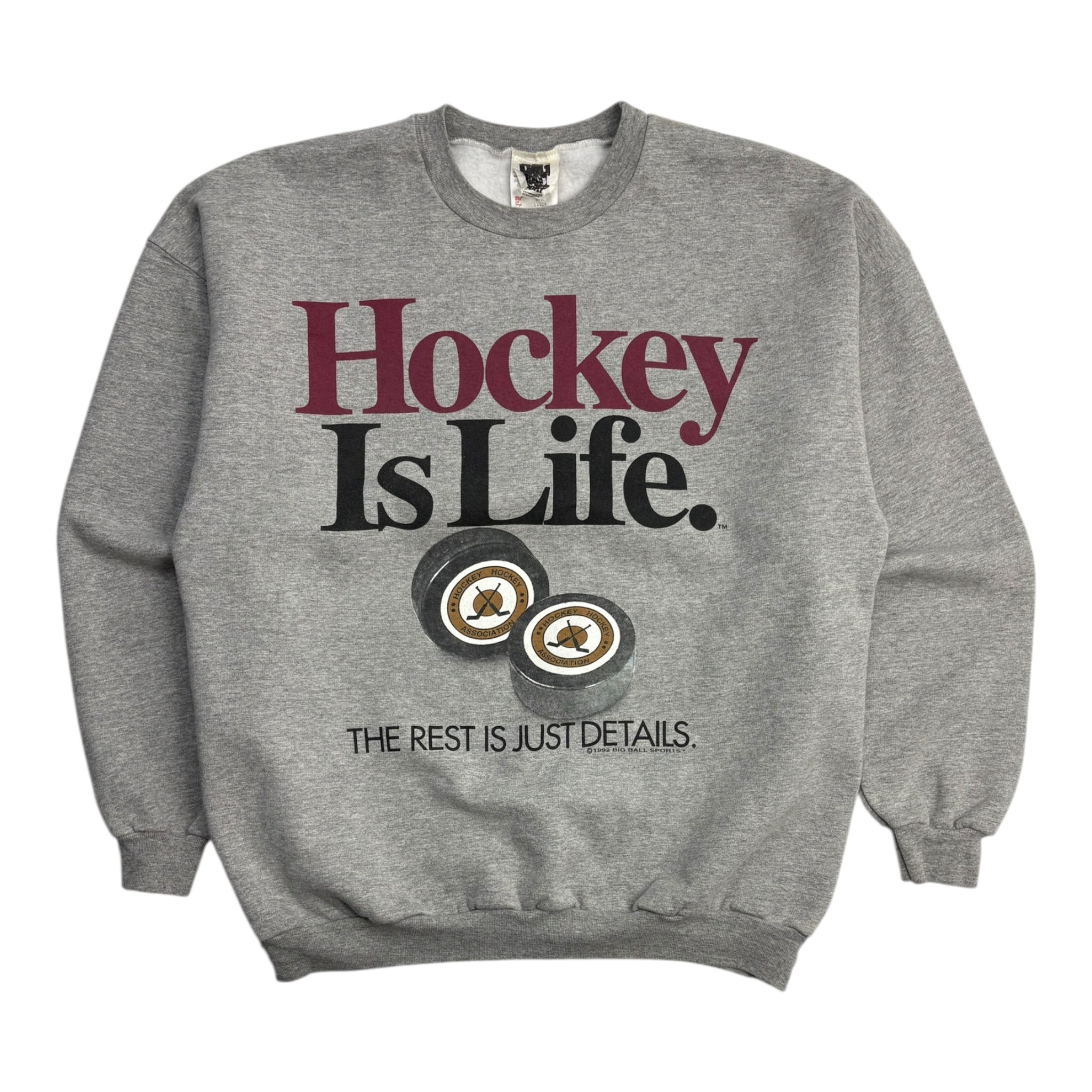 1992 Hockey Is Life Crewneck