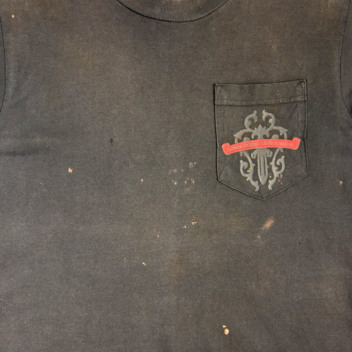 Vintage Chrome Hearts Dagger Vines Pocket T-Shirt