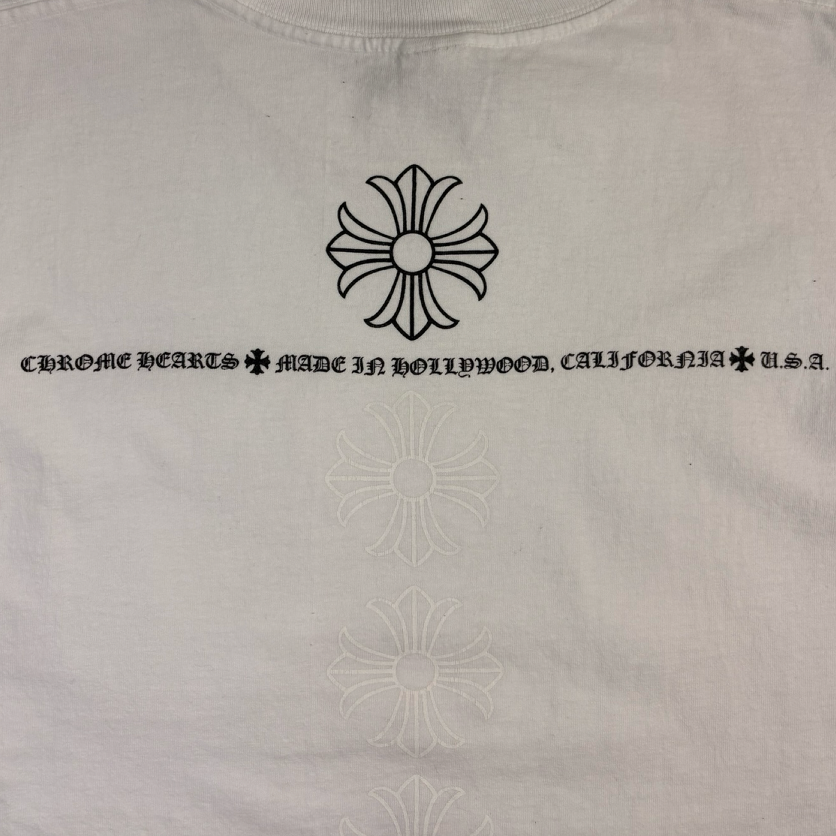 Chrome Hearts Vertical Crosses Pocket T-Shirt