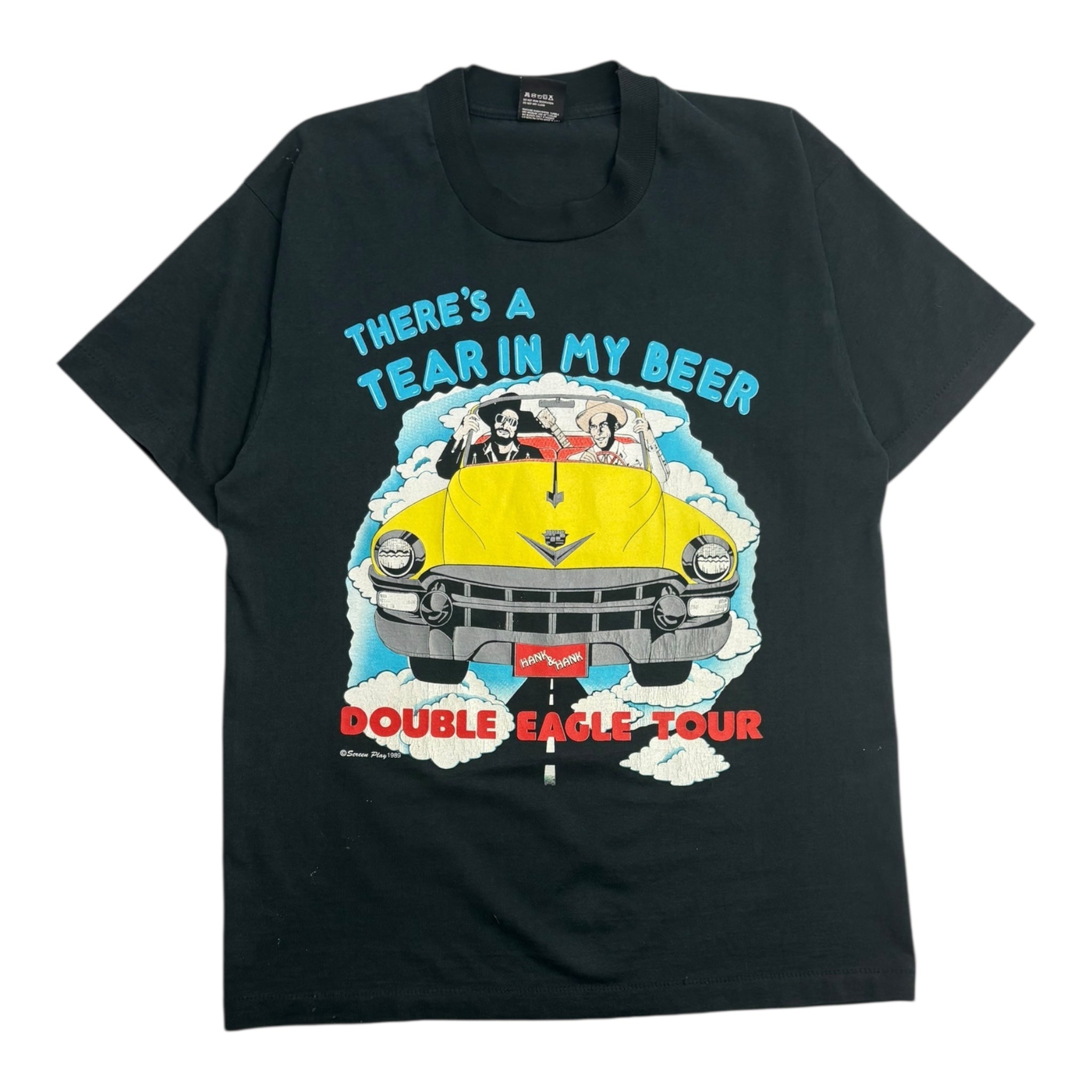 1989 Hank Williams Jr. Double Eagle Tour T-Shirt