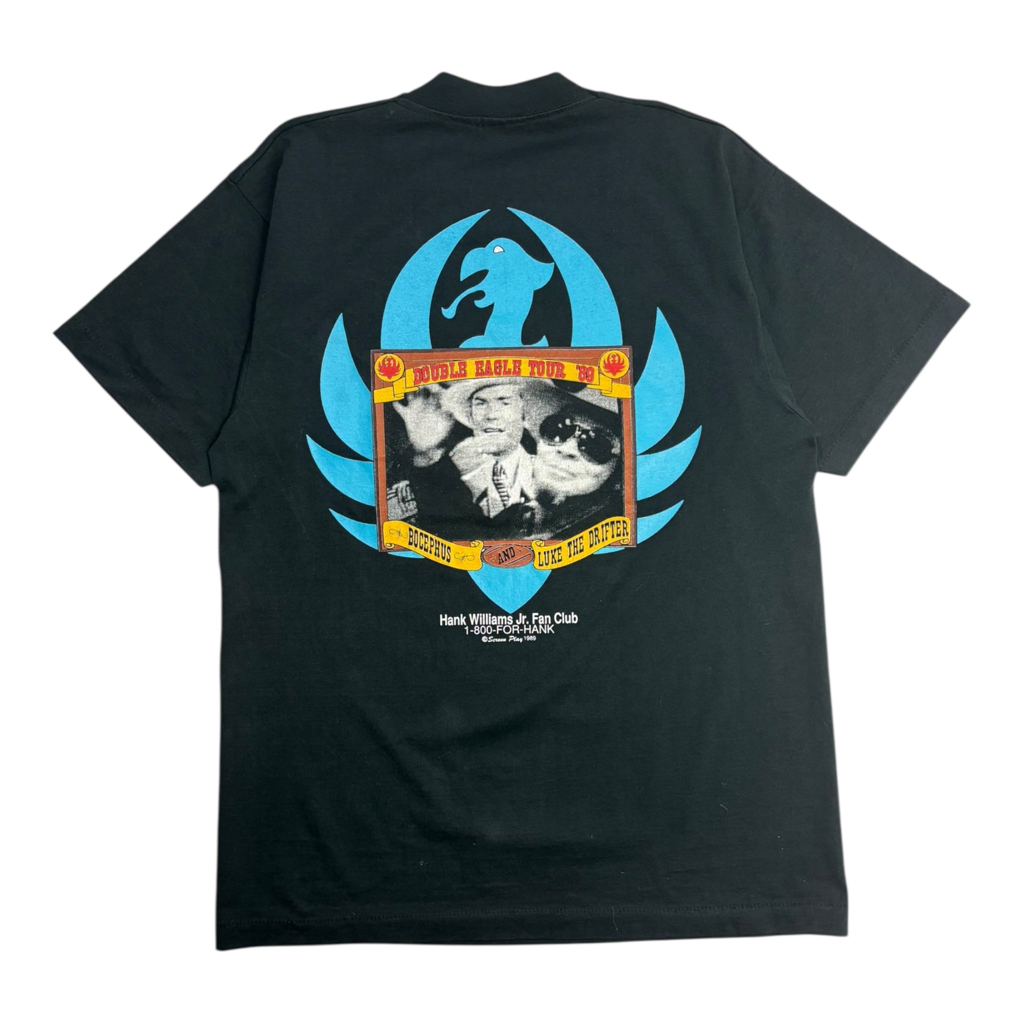1989 Hank Williams Jr. Double Eagle Tour T-Shirt