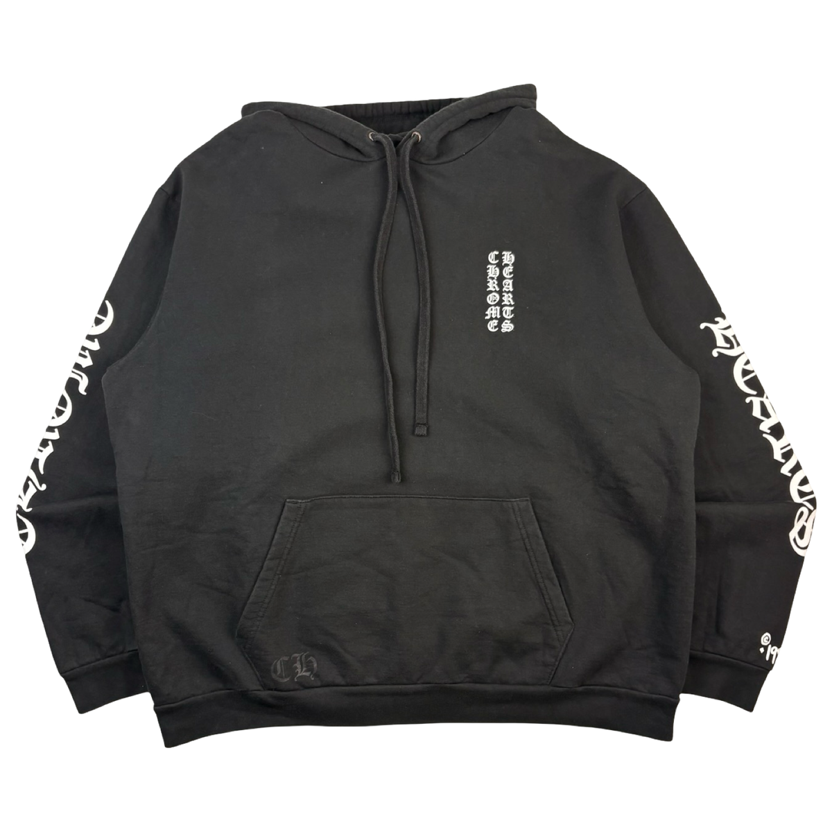 Chrome Hearts Vertical Logo Pull Over Hoodie