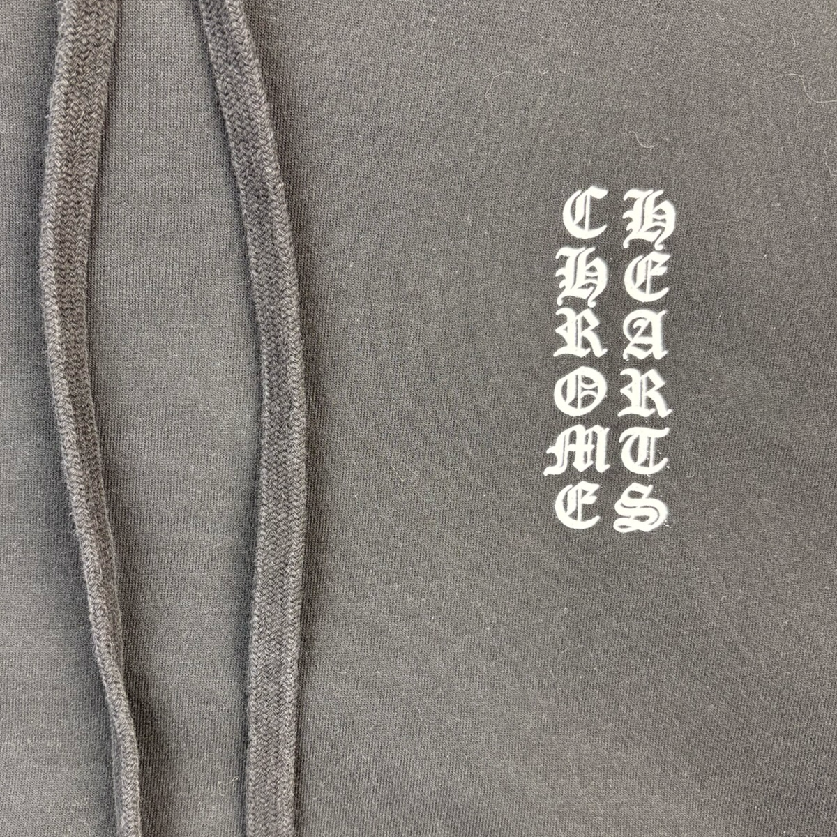 Chrome Hearts Vertical Logo Pull Over Hoodie