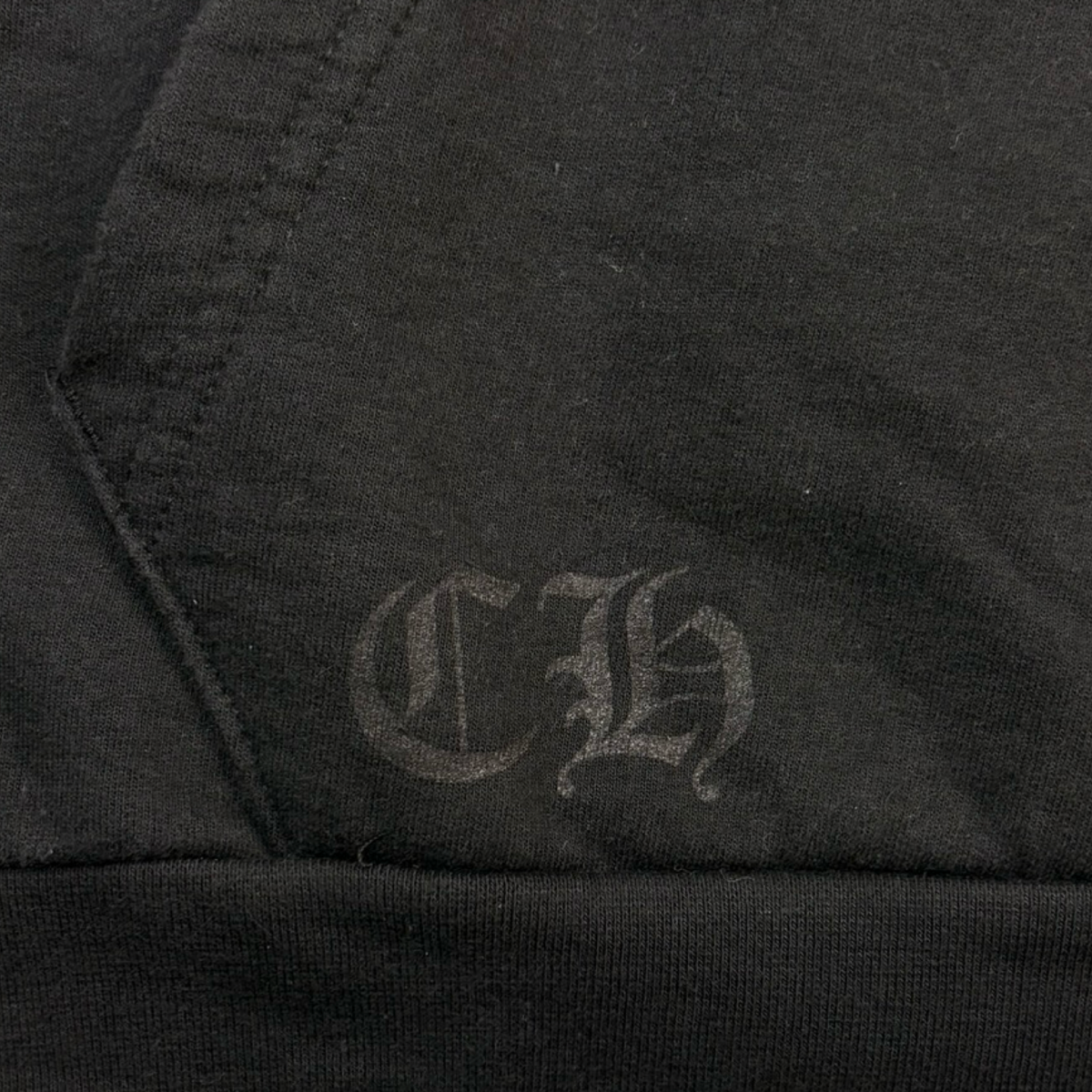 Chrome Hearts Vertical Logo Pull Over Hoodie