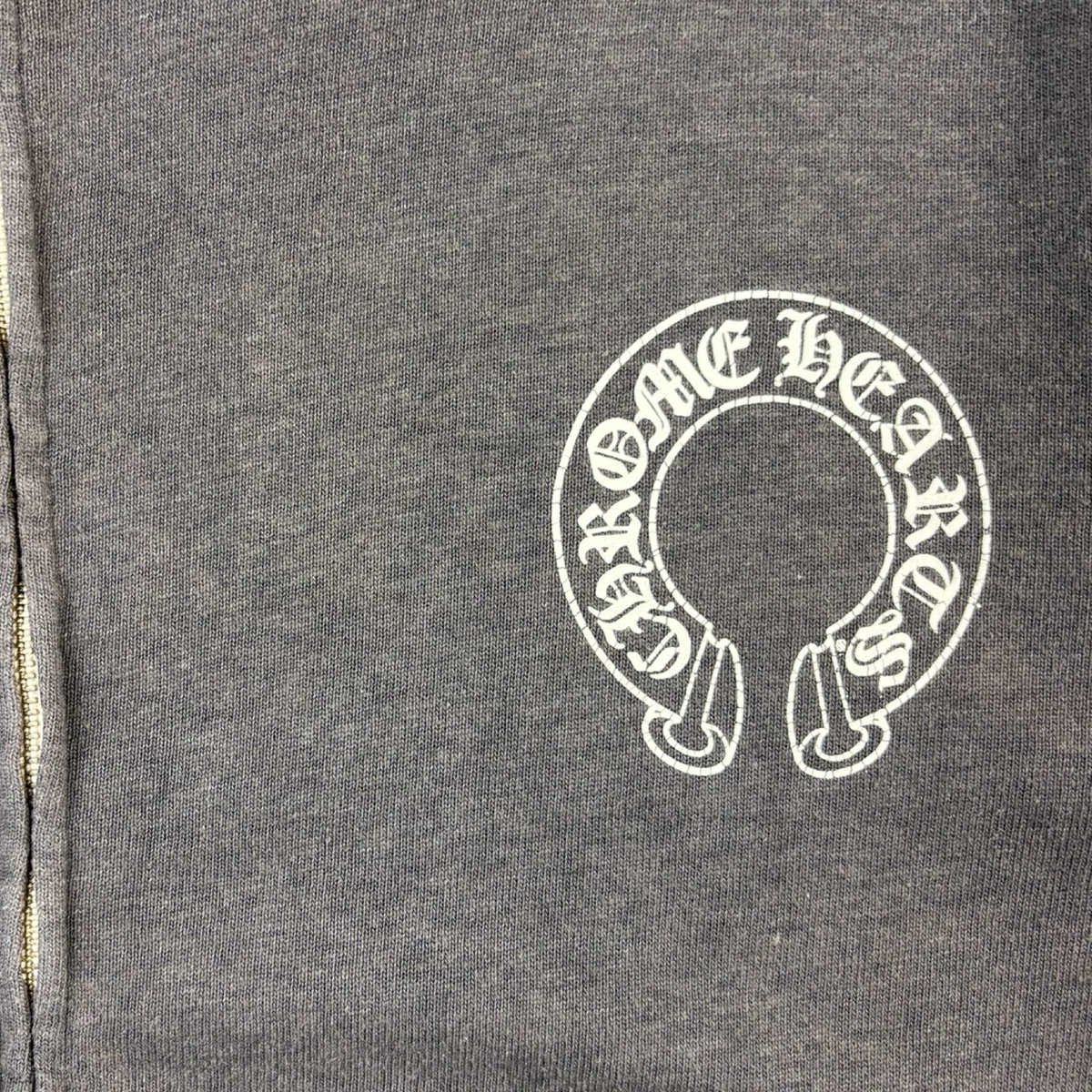 Vintage Chrome Hearts T-Bar Script Zip-Up Hoodie