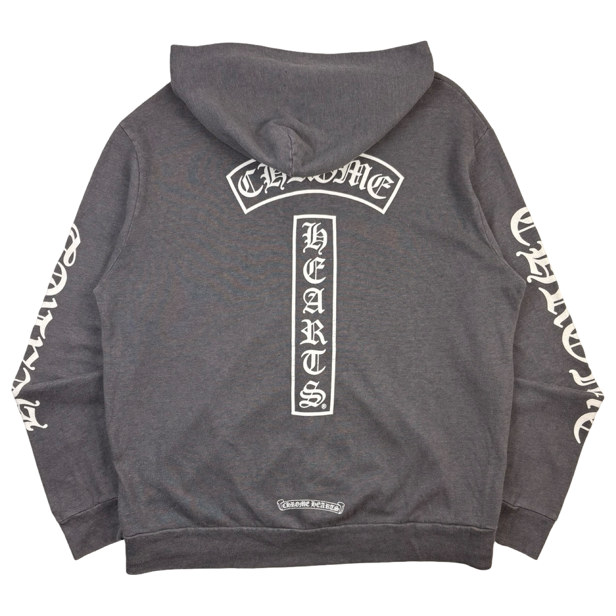Vintage Chrome Hearts T-Bar Script Zip-Up Hoodie