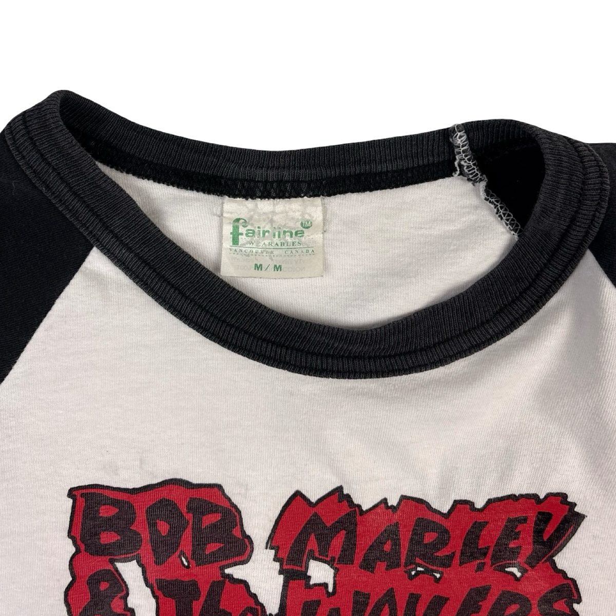 Vintage Bob Marley & The Wailers Quarter Cut Sleeve T-Shirt