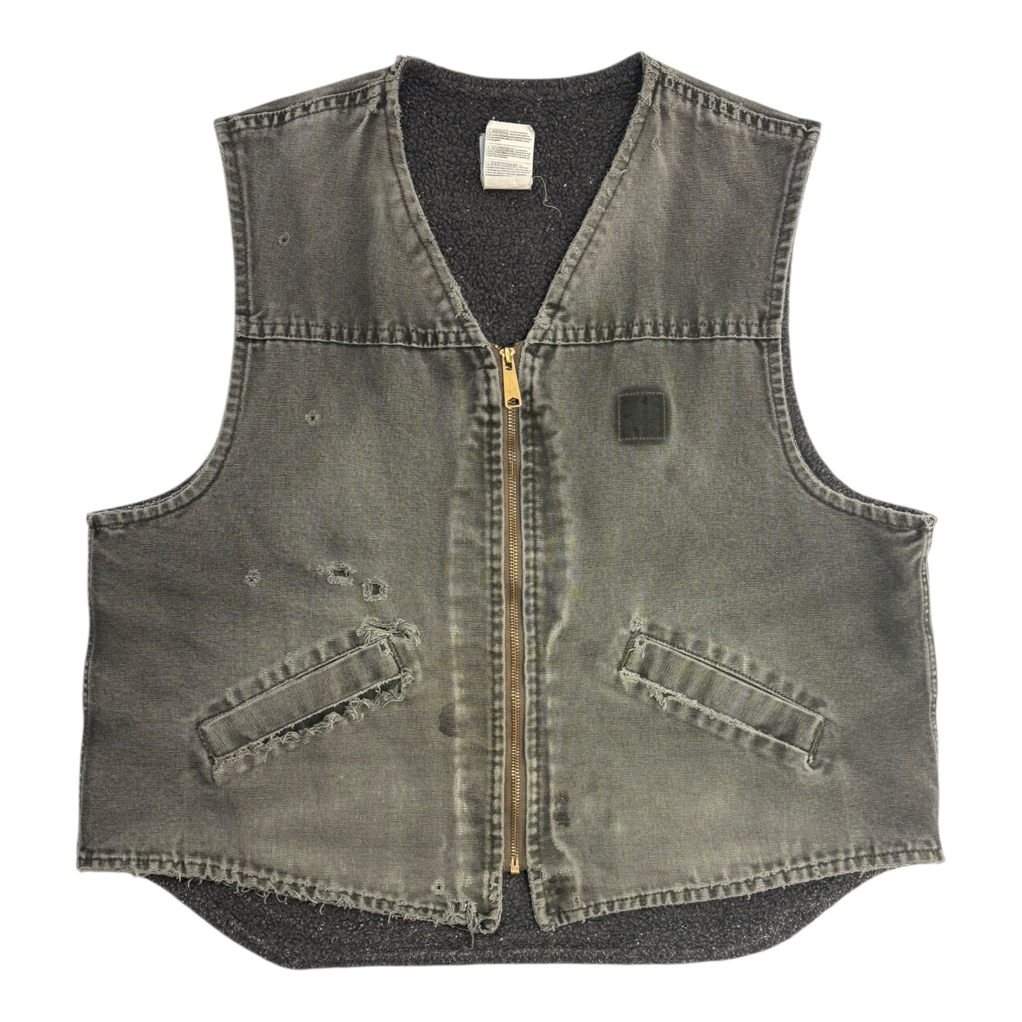 Carhartt Distressed Sherpa Lined Carhartt Vest