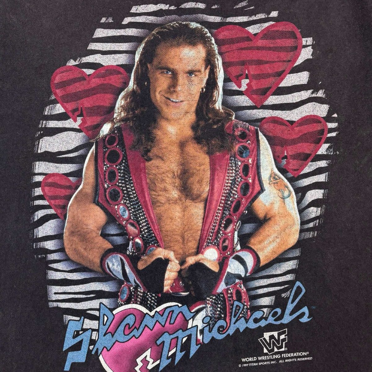 1997 Shawn Michaels Heartbreaker WWF T-Shirt