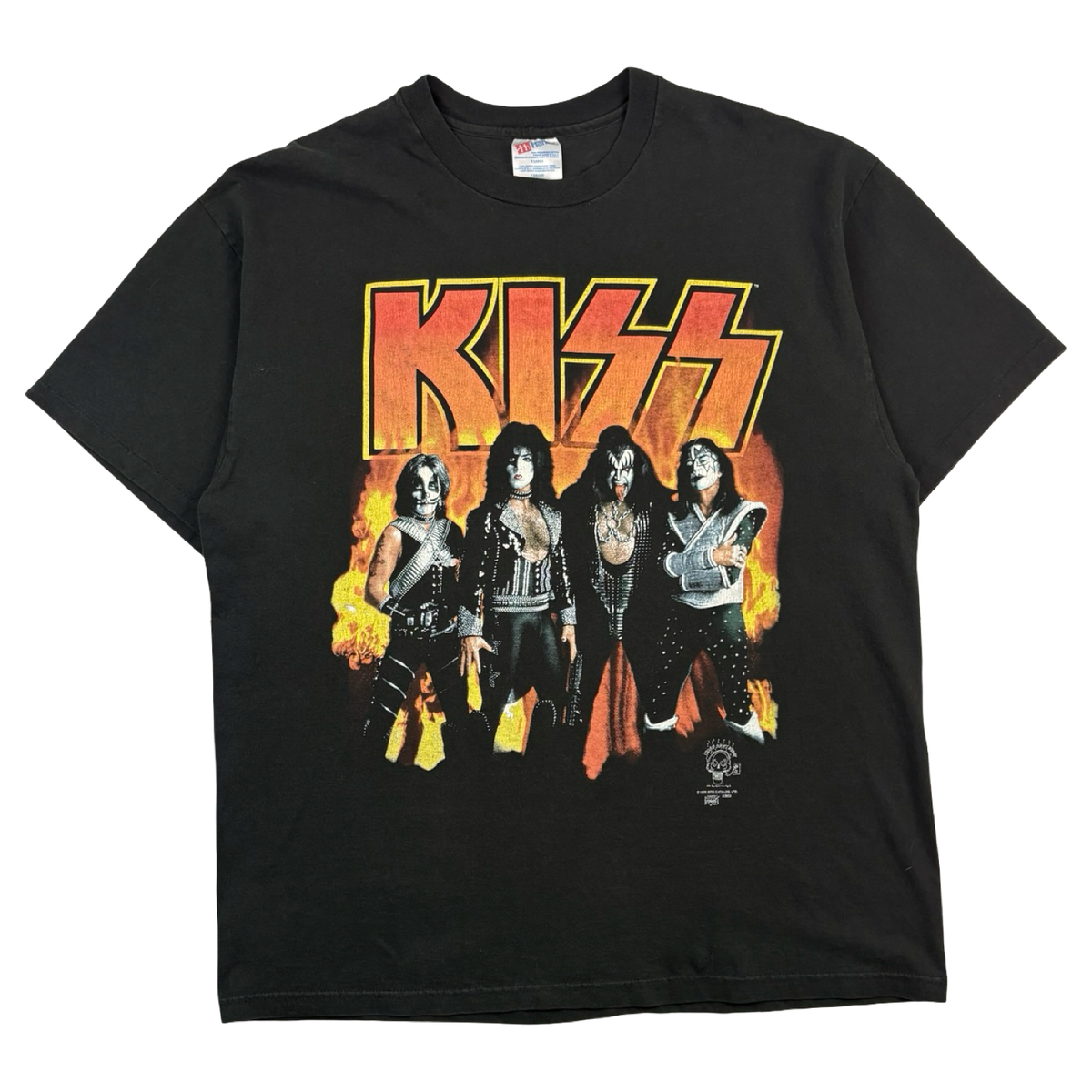 1996 Kiss Flaming Band T-Shirt