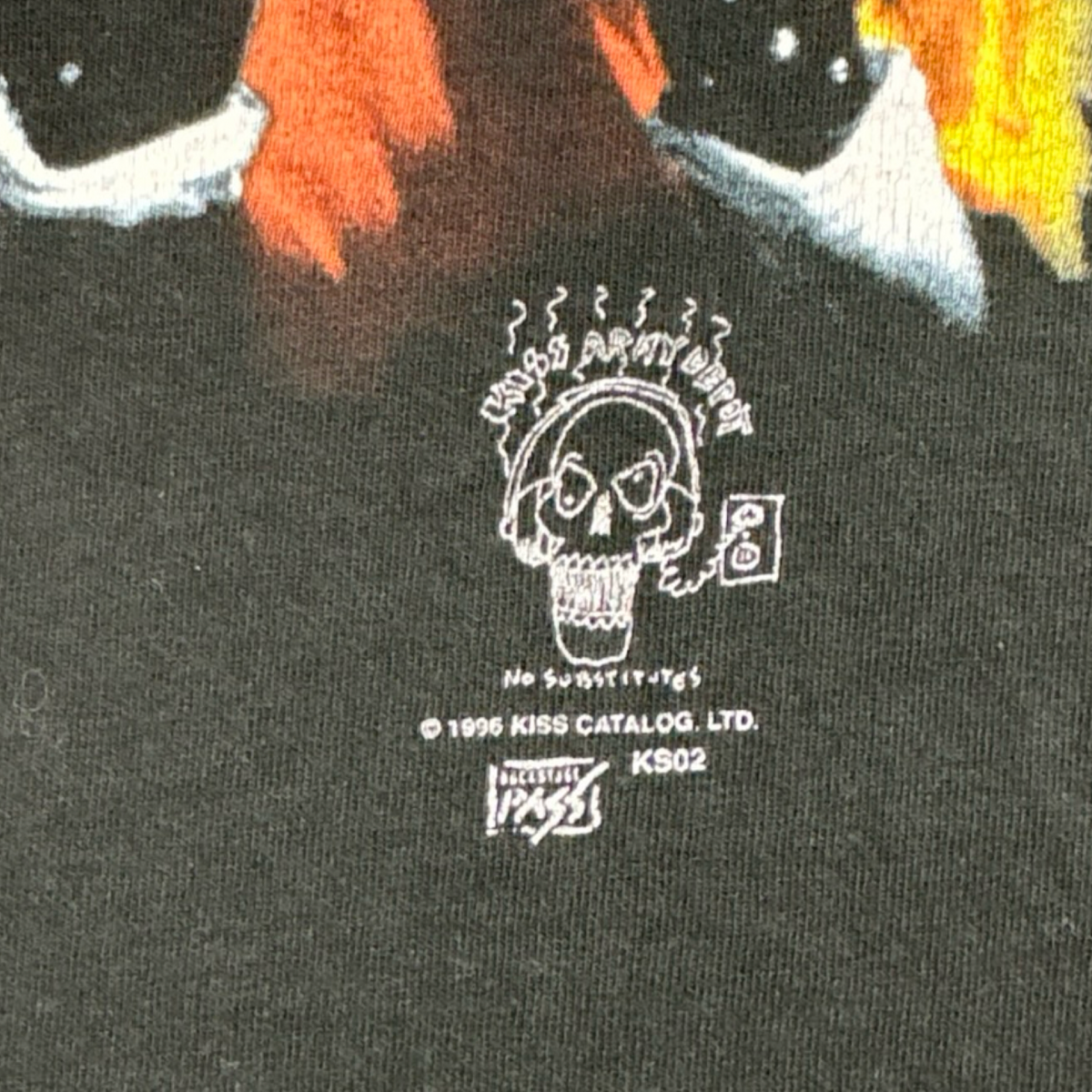 1996 Kiss Flaming Band T-Shirt