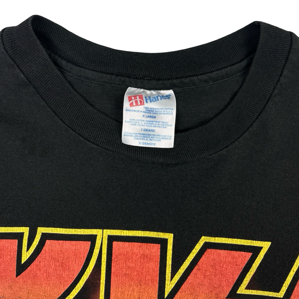 1996 Kiss Flaming Band T-Shirt