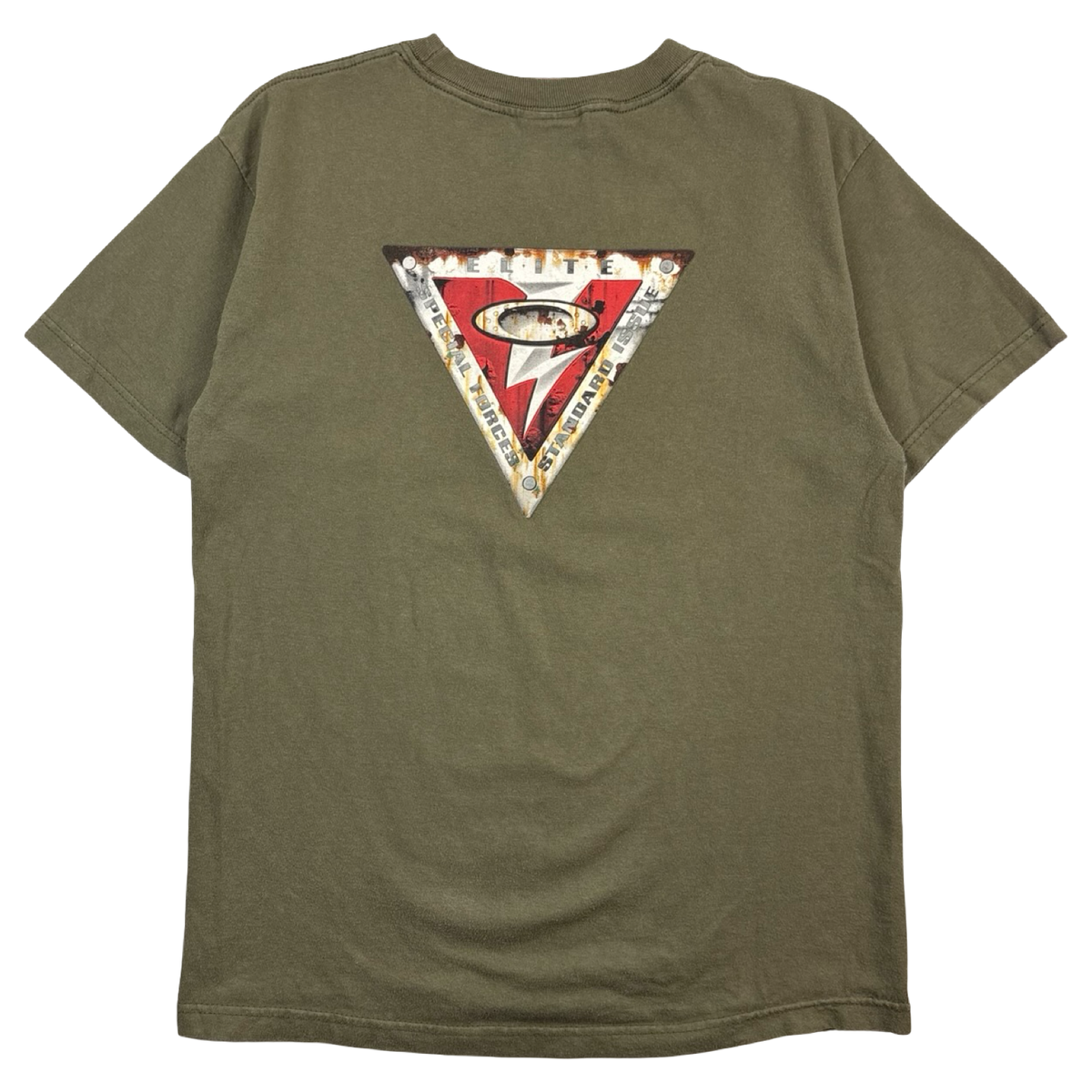 Vintage Y2K Oakley Centre O T-Shirt Olive
