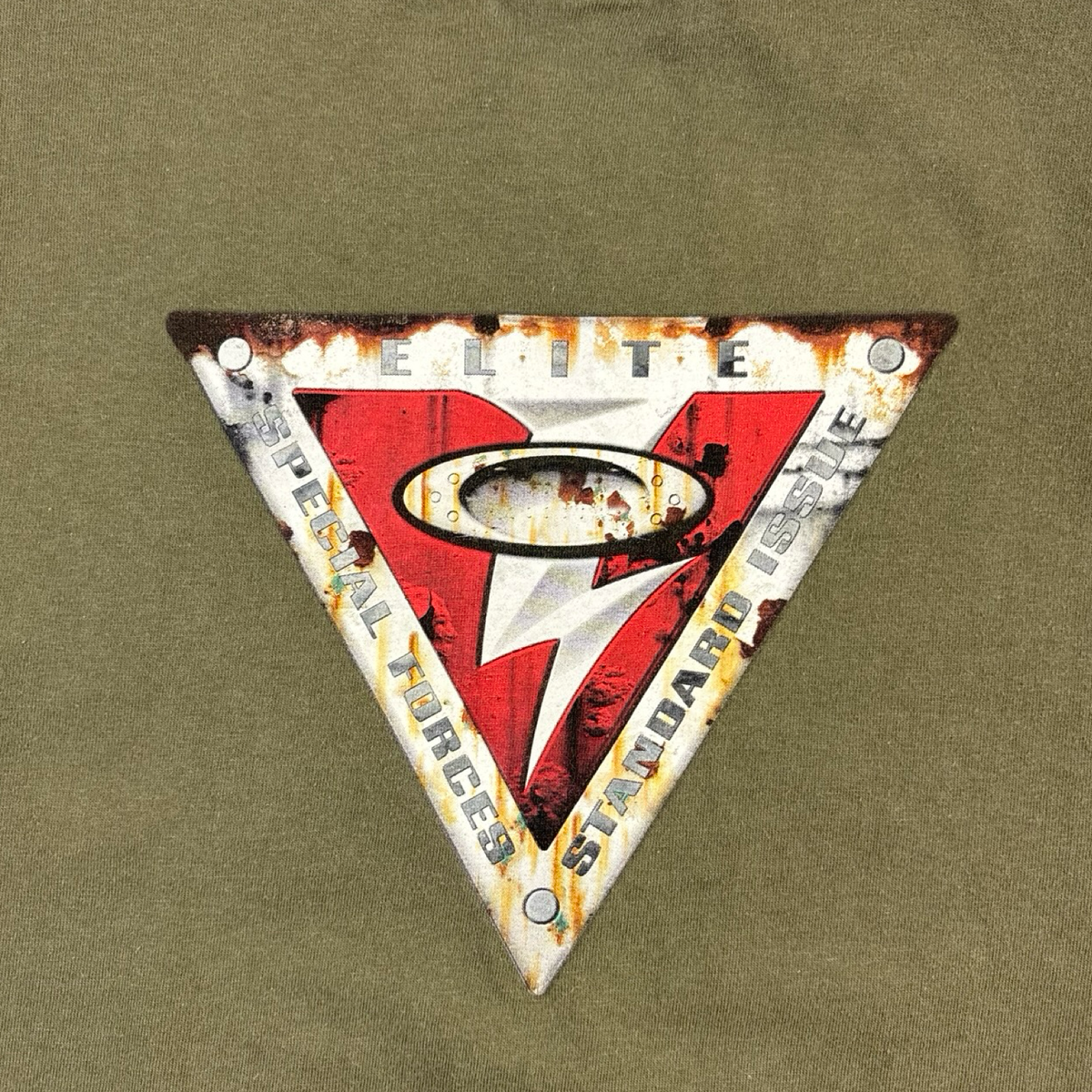 Vintage Y2K Oakley Centre O T-Shirt Olive