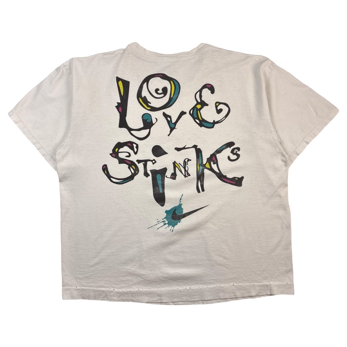 Vintage 90s Nike Tennis ‘Love Stinks’ T-Shirt White