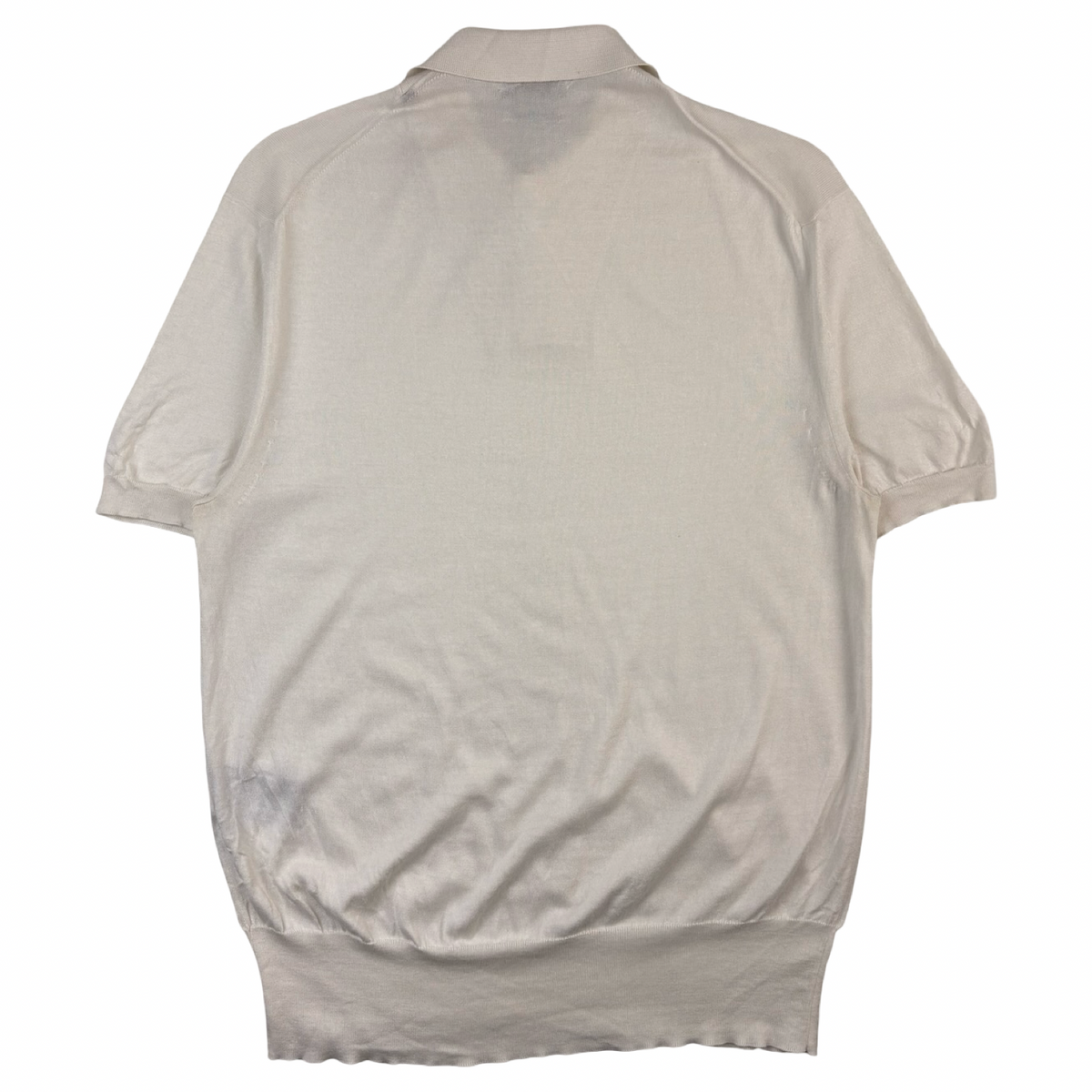 Tom Ford Classic Ivory Silk Blend Polo Shirt