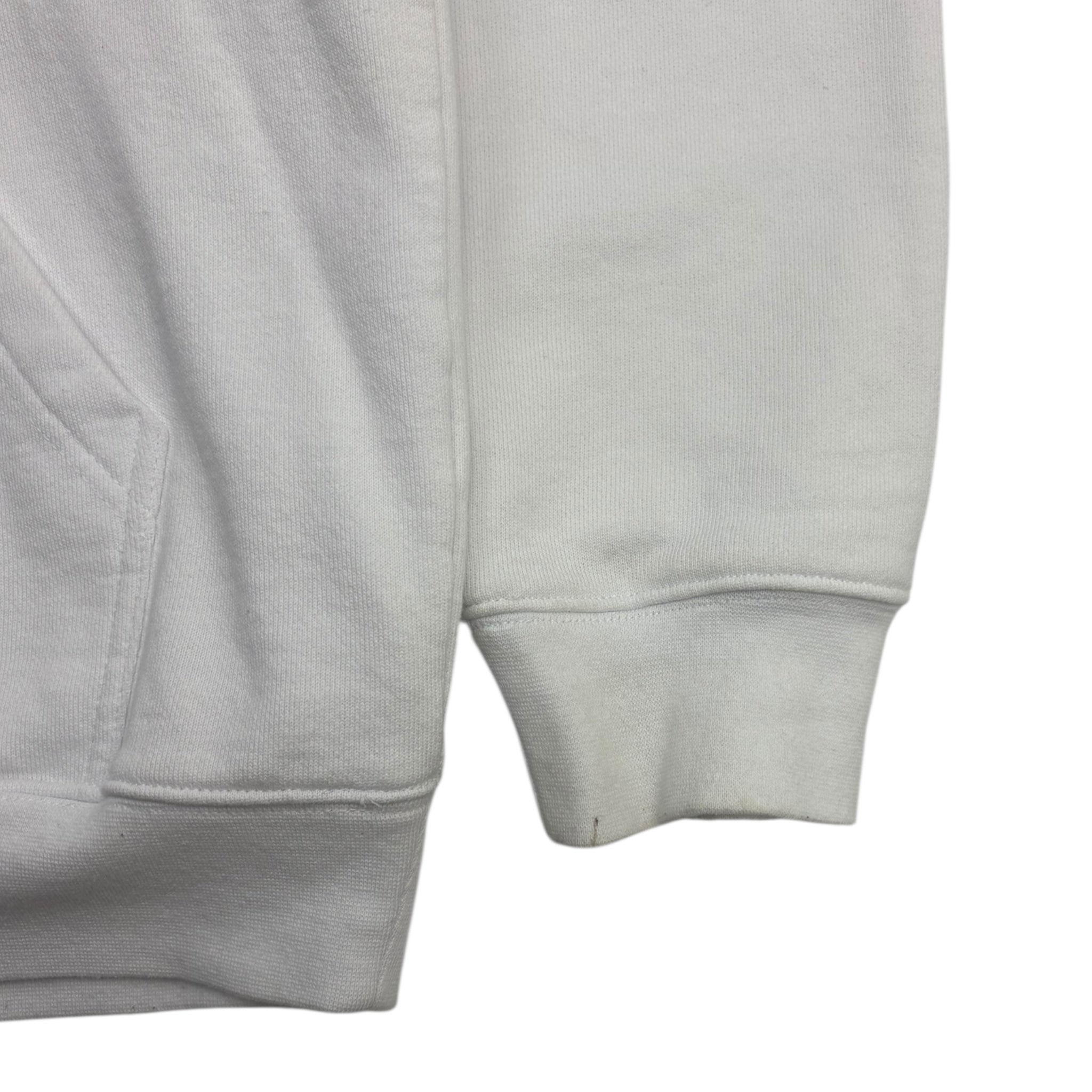 Dime Pocket Logo Hoodie White