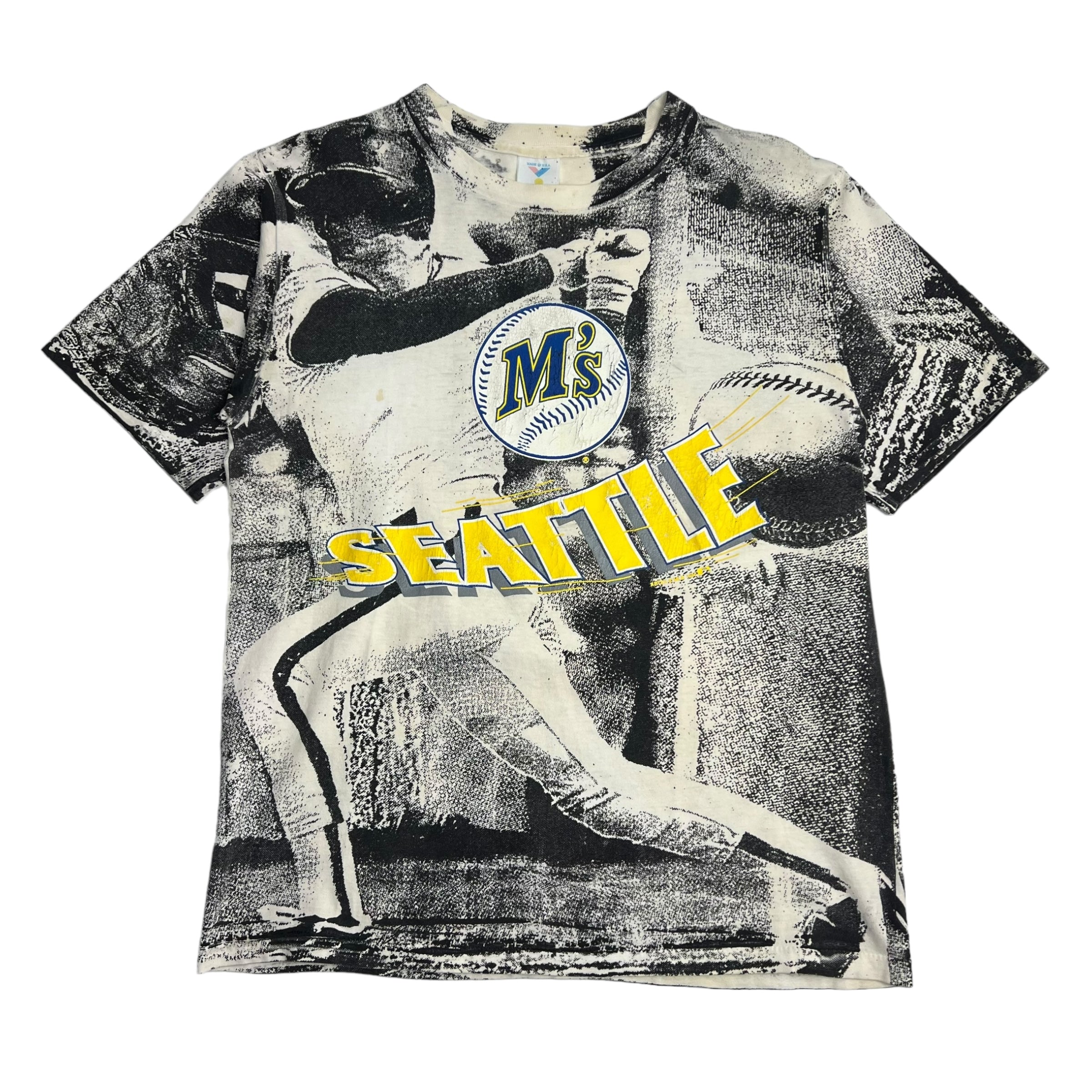 Vintage Seattle Mariners AOP T-Shirt White