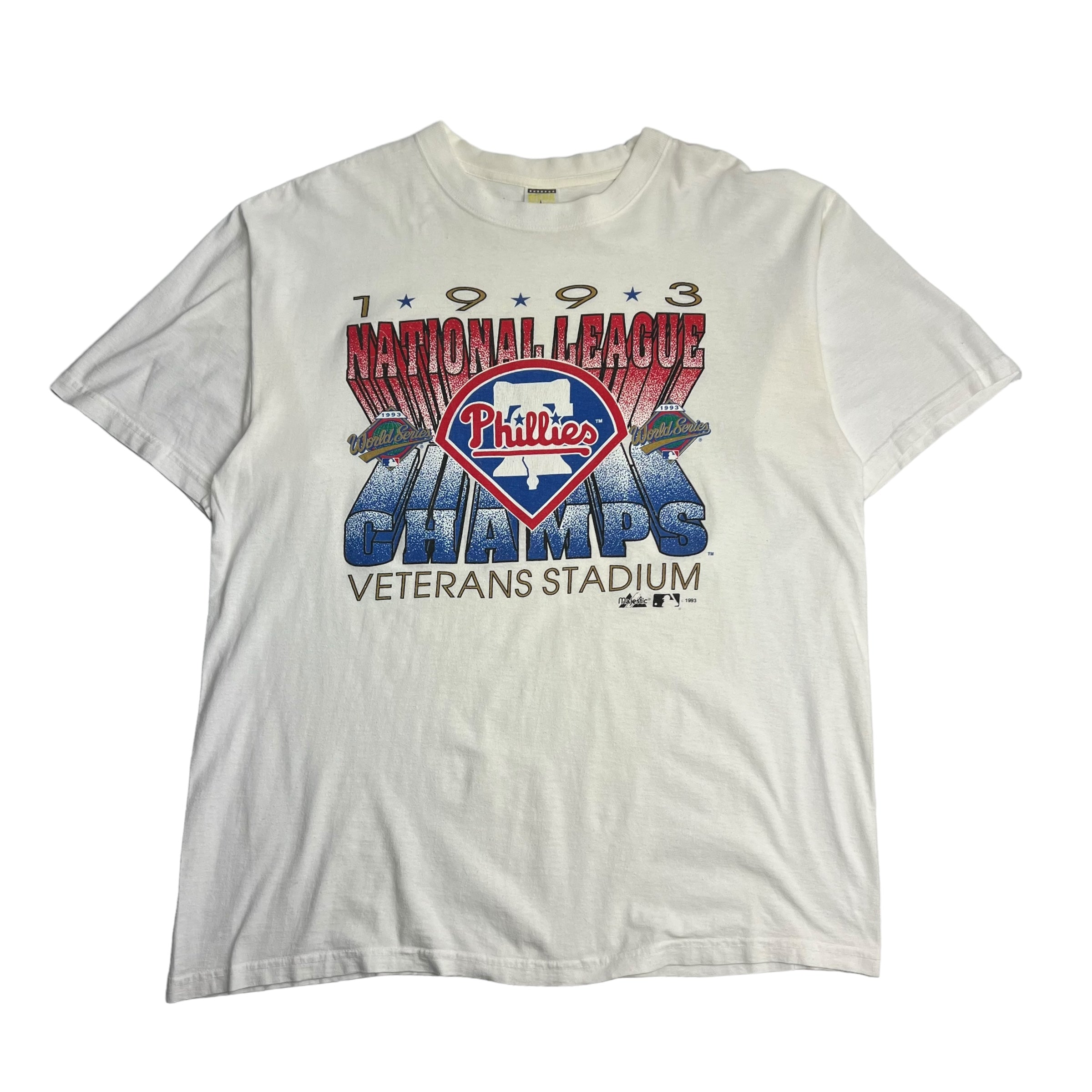 1993 Philadelphia Phillies National League Champions T-Shirt White