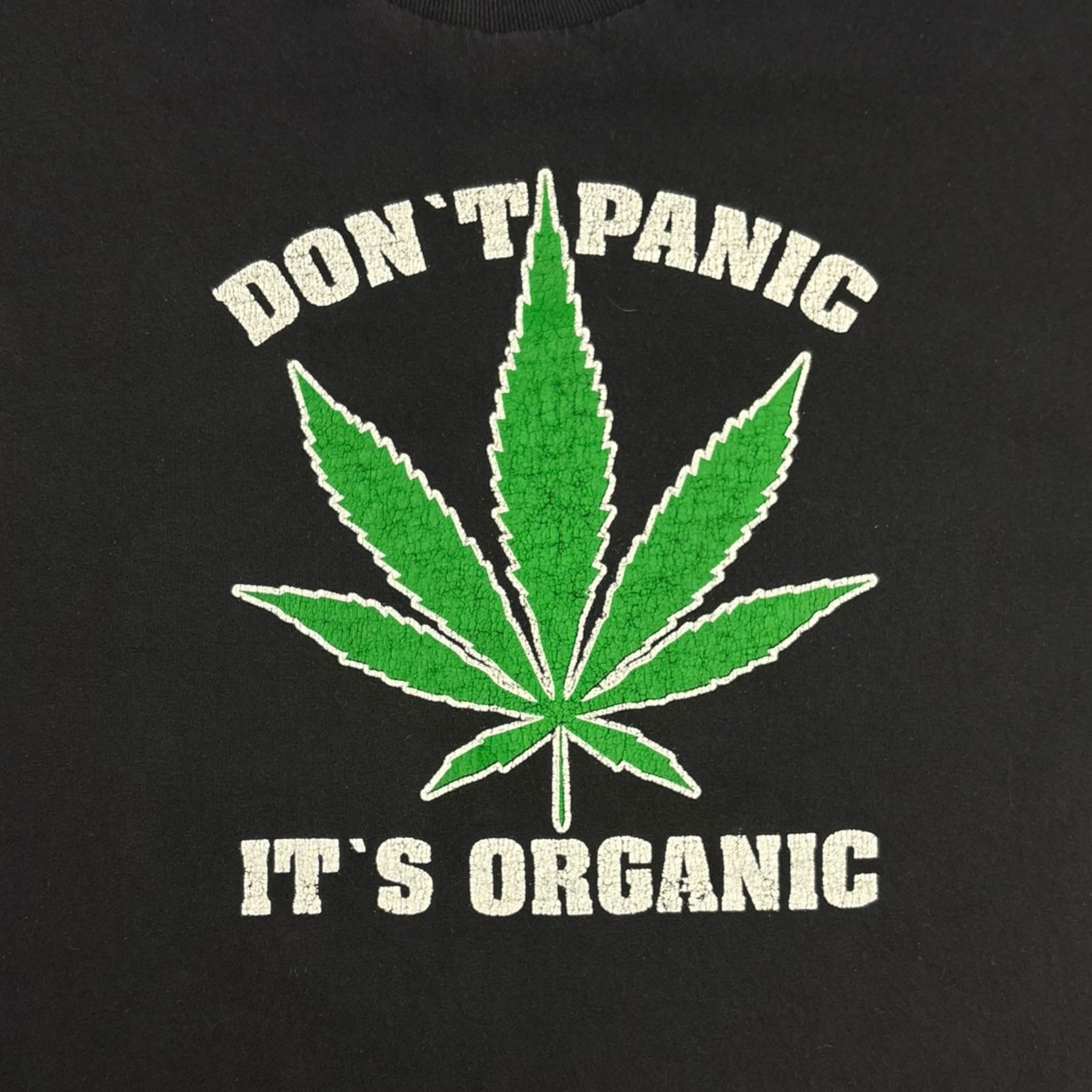 Vintage Don’t Panic It’s Organic Pot Leaf T-Shirt