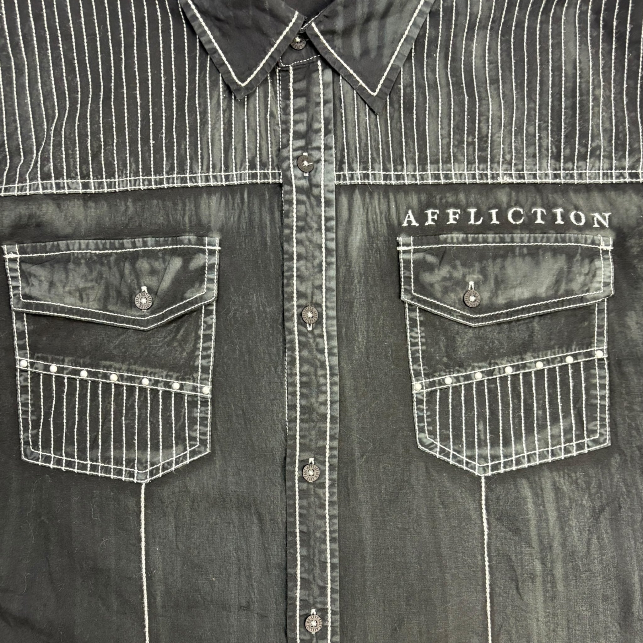 Y2K Affliction Black Label Button-Up Shirt