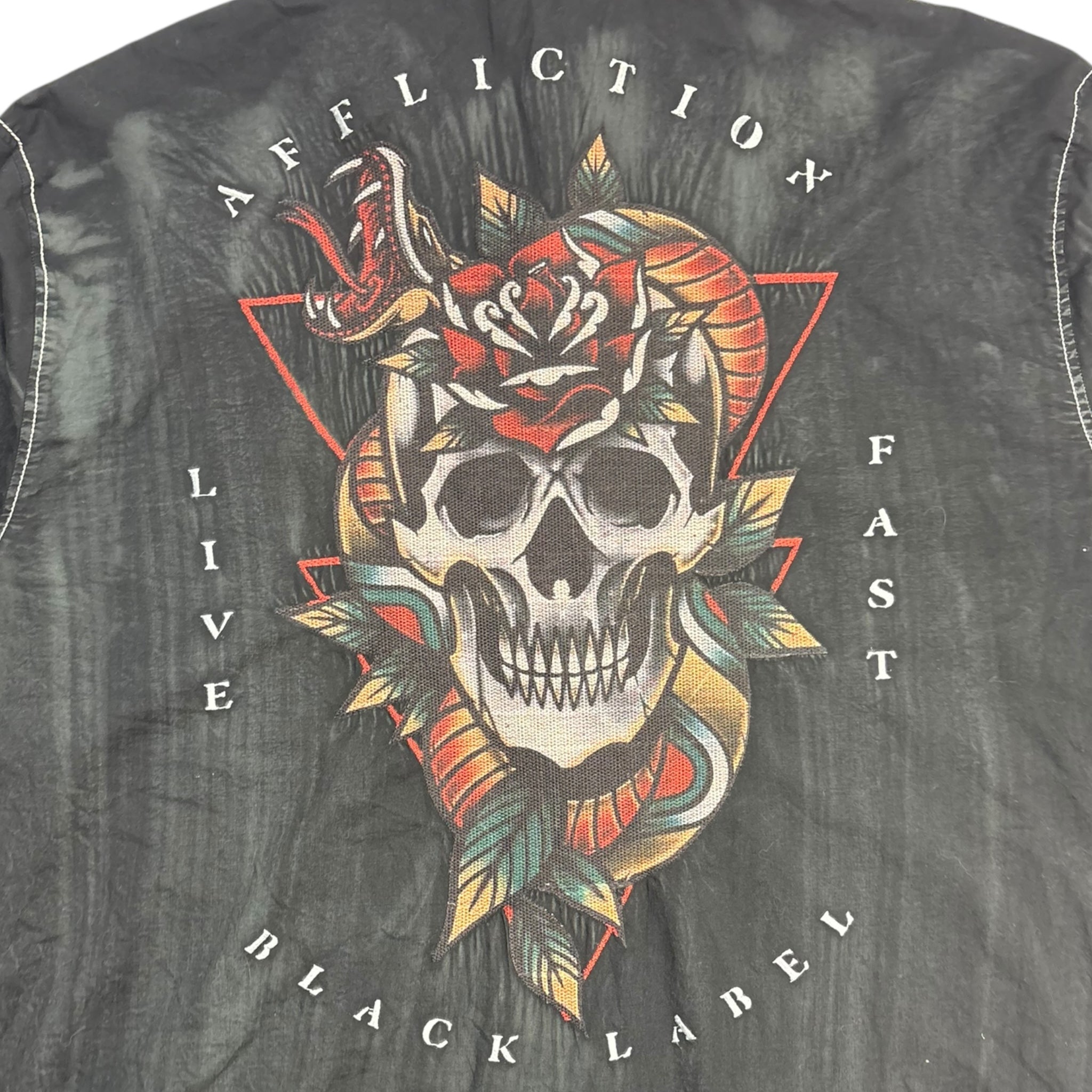 Y2K Affliction Black Label Button-Up Shirt