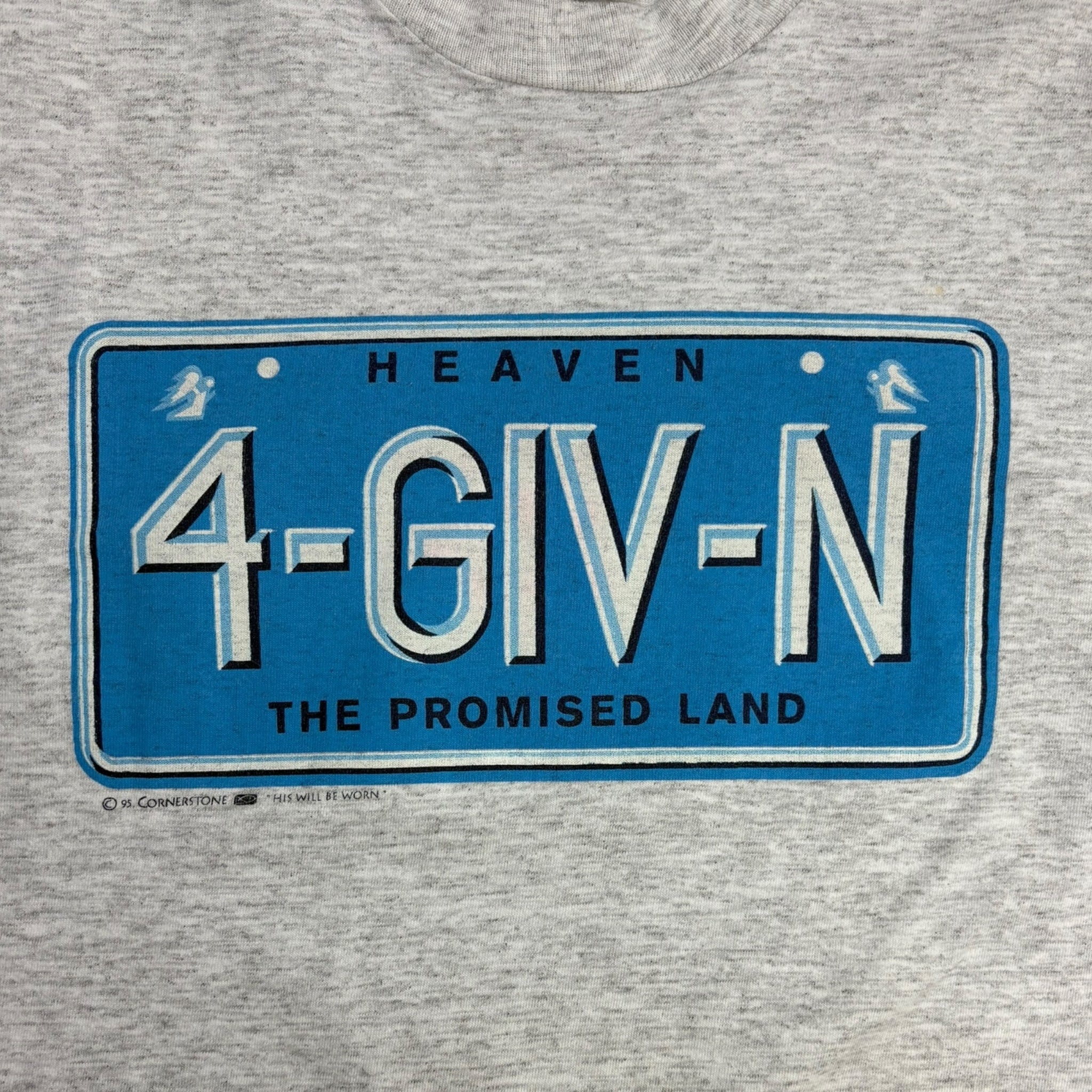 1995 “4-Giv-N” License Plate Parody T-Shirt