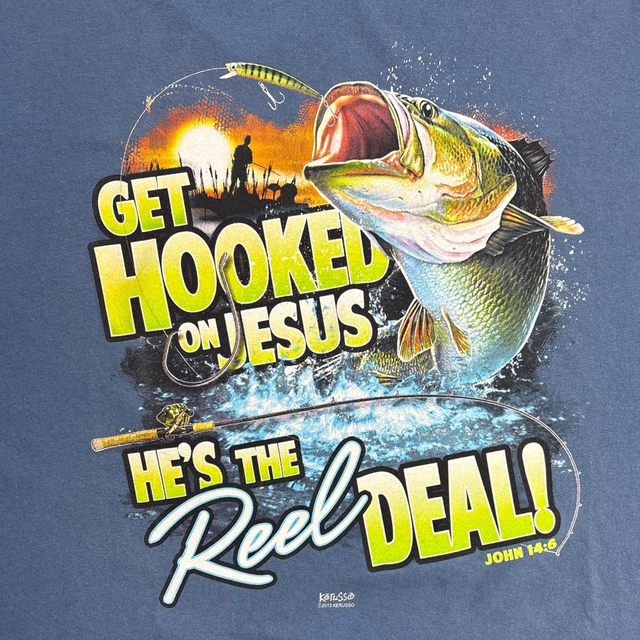 Get Hooked On Jesus… Fishing T-Shirt