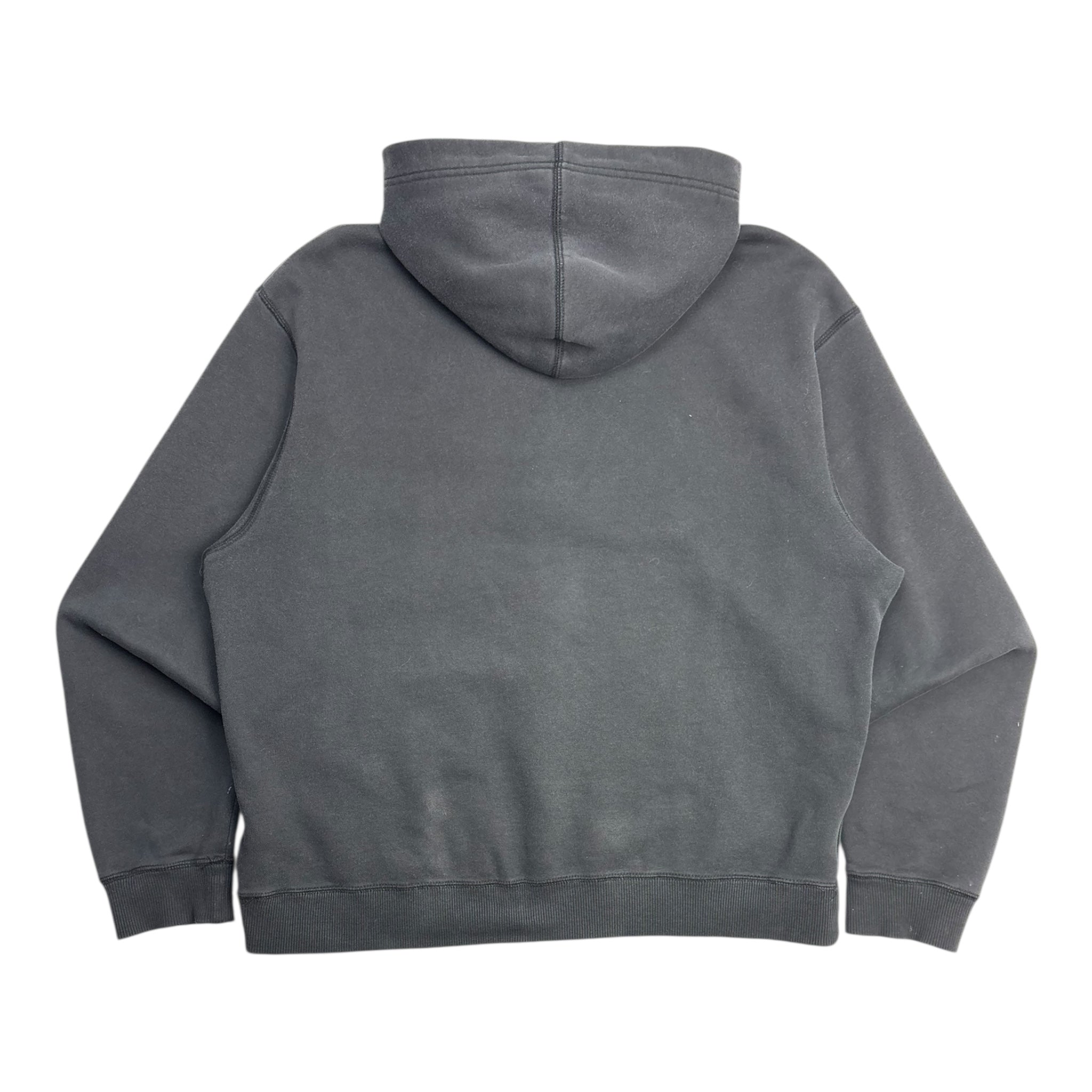 Y2K Nike Embroidered Spellout & Swoosh Hoodie Black