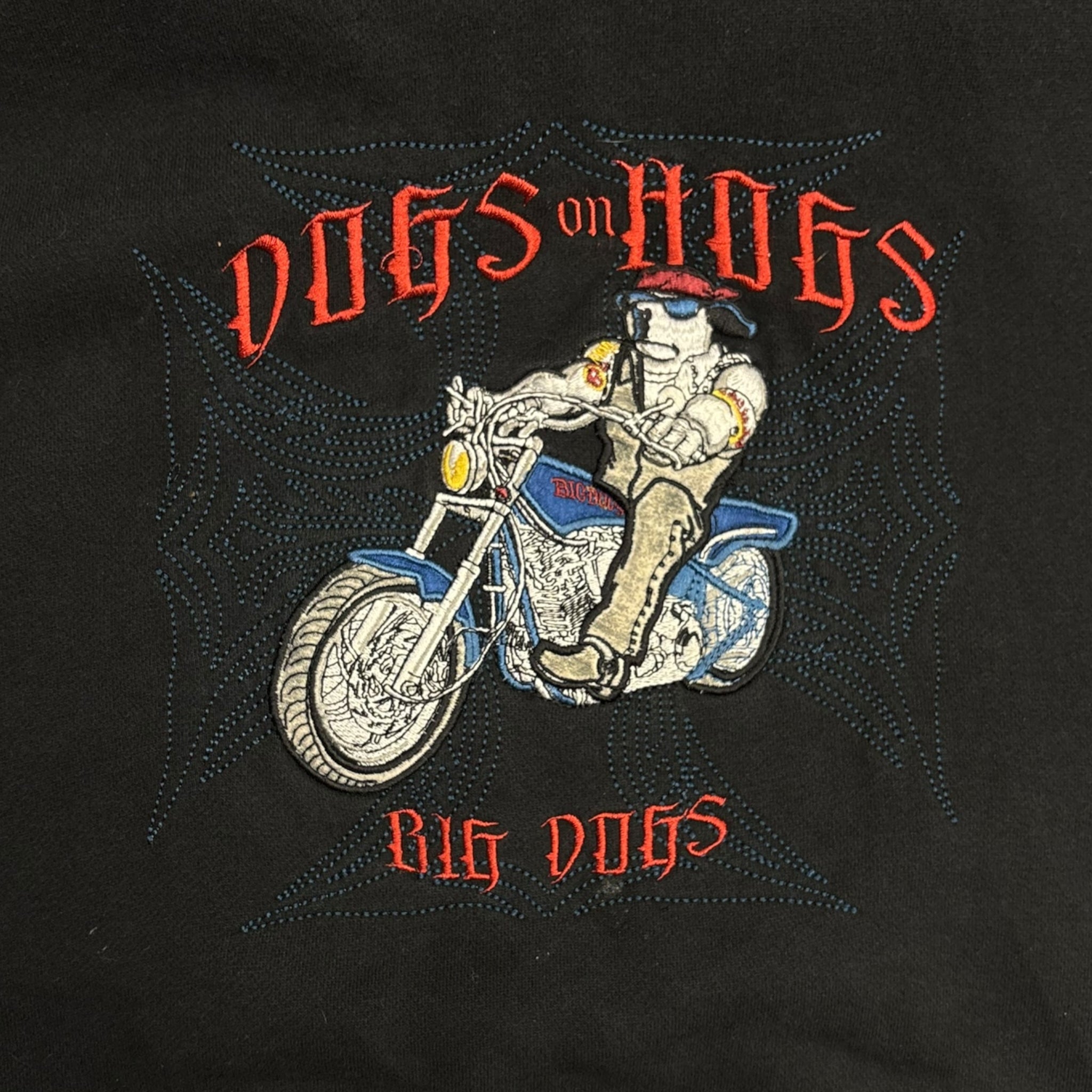 Vintage Y2K Big Dogs “Dogs on Hogs” Hoodie