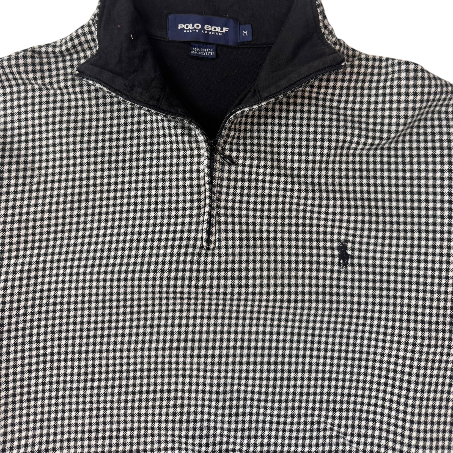 Vintage Polo Golf Plaid Quarter Zip P