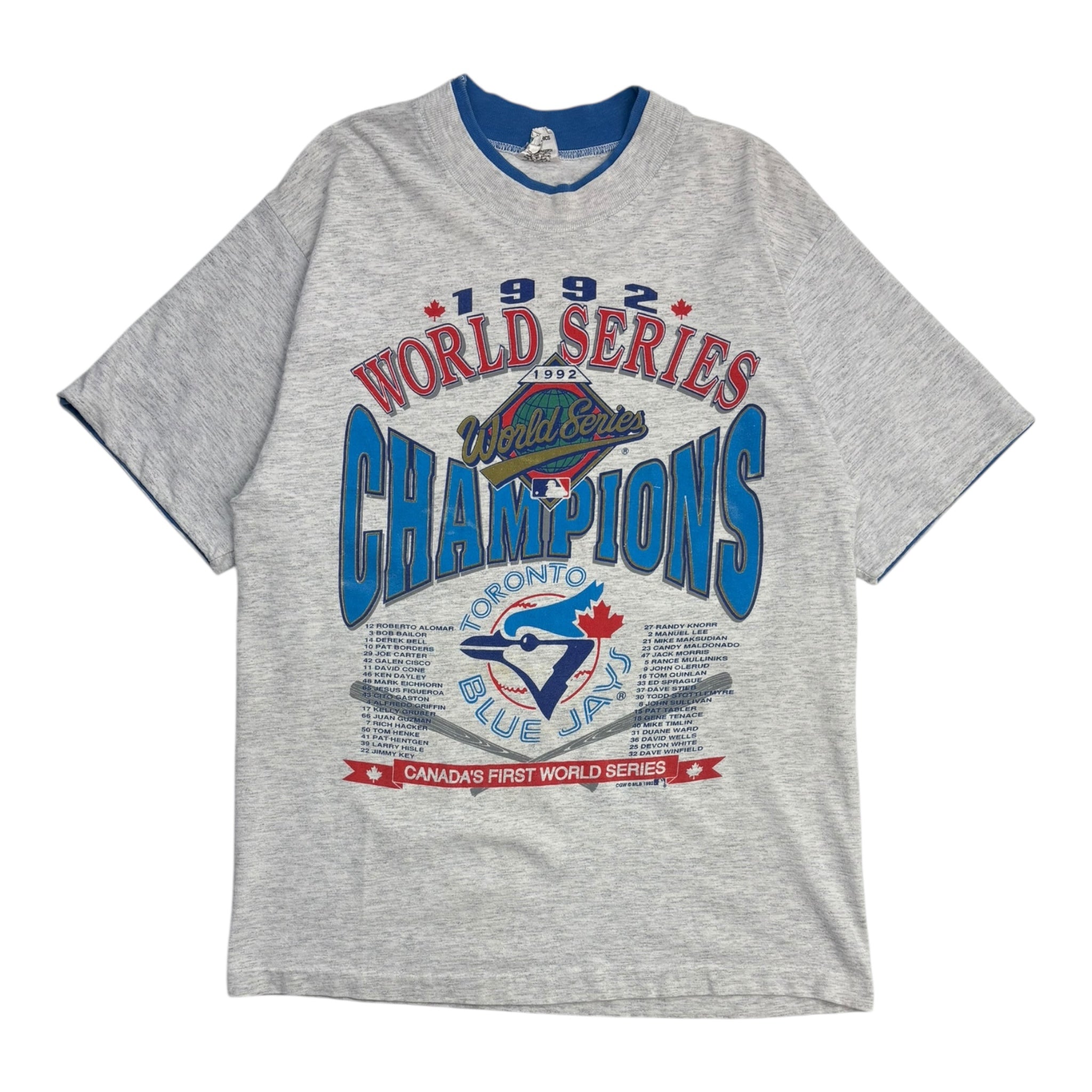 1992 MLB Toronto Blue Jays World Series Champions T-Shirt