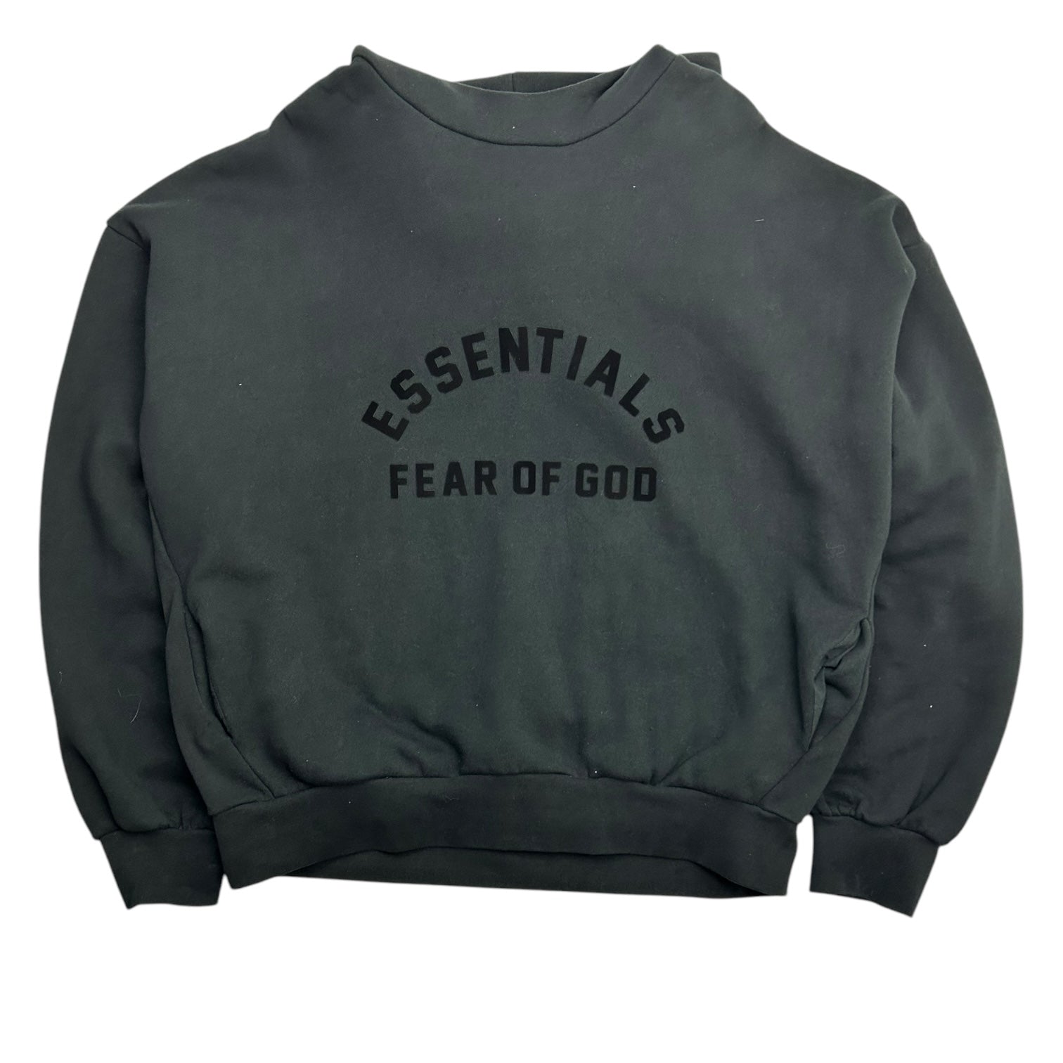 Fear Of God Essentials Arc Logo Jet Black Hoodie