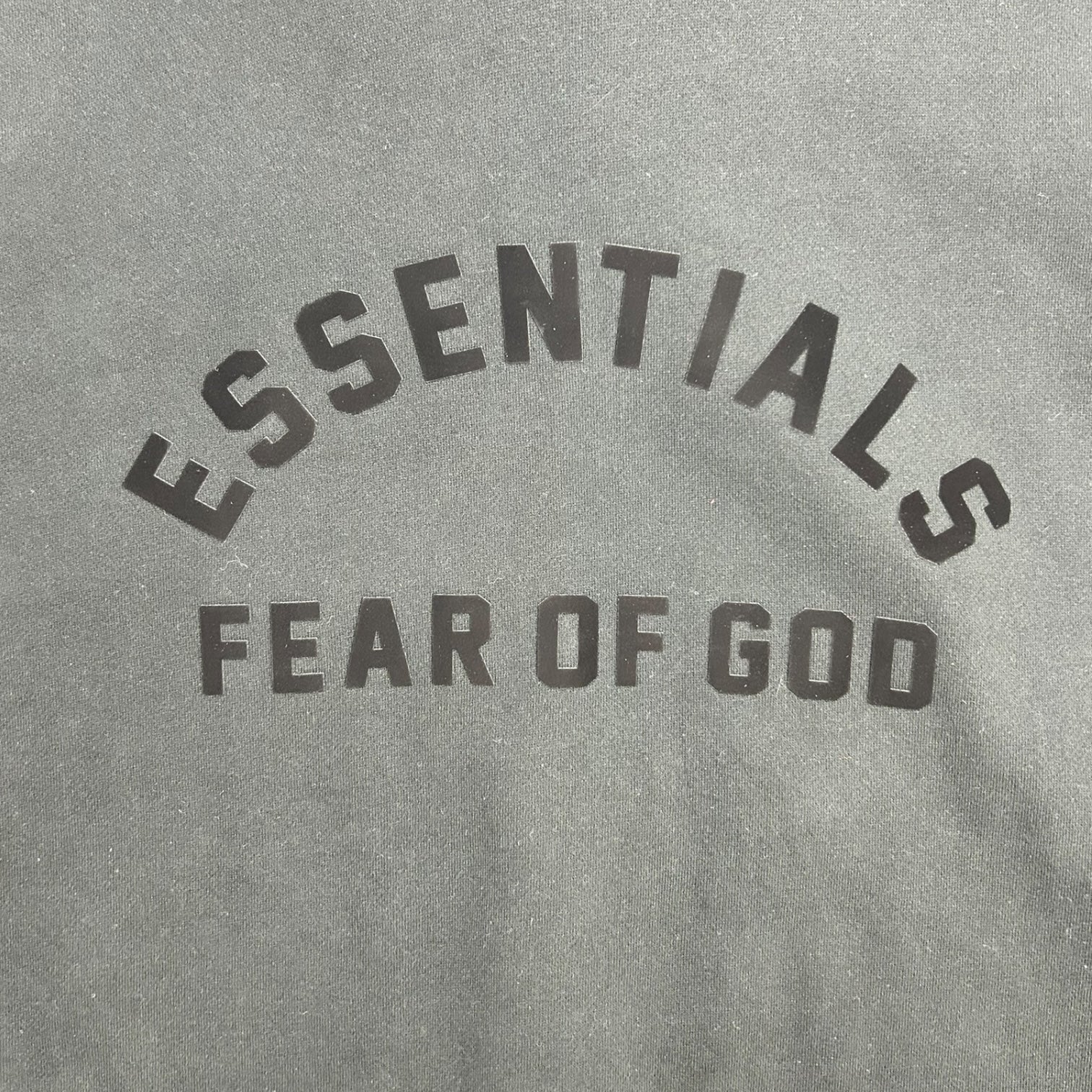 Fear Of God Essentials Arc Logo Jet Black Hoodie