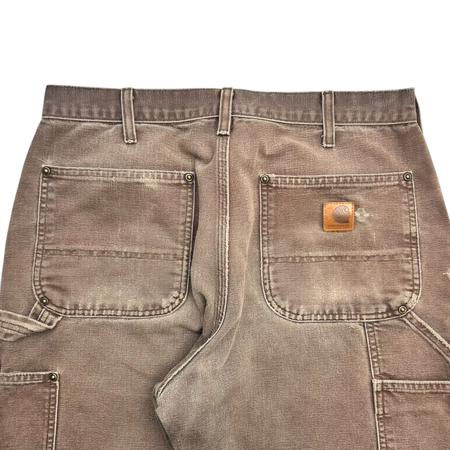 Carhartt Chocolate Brown Double Knee Dungaree Fit