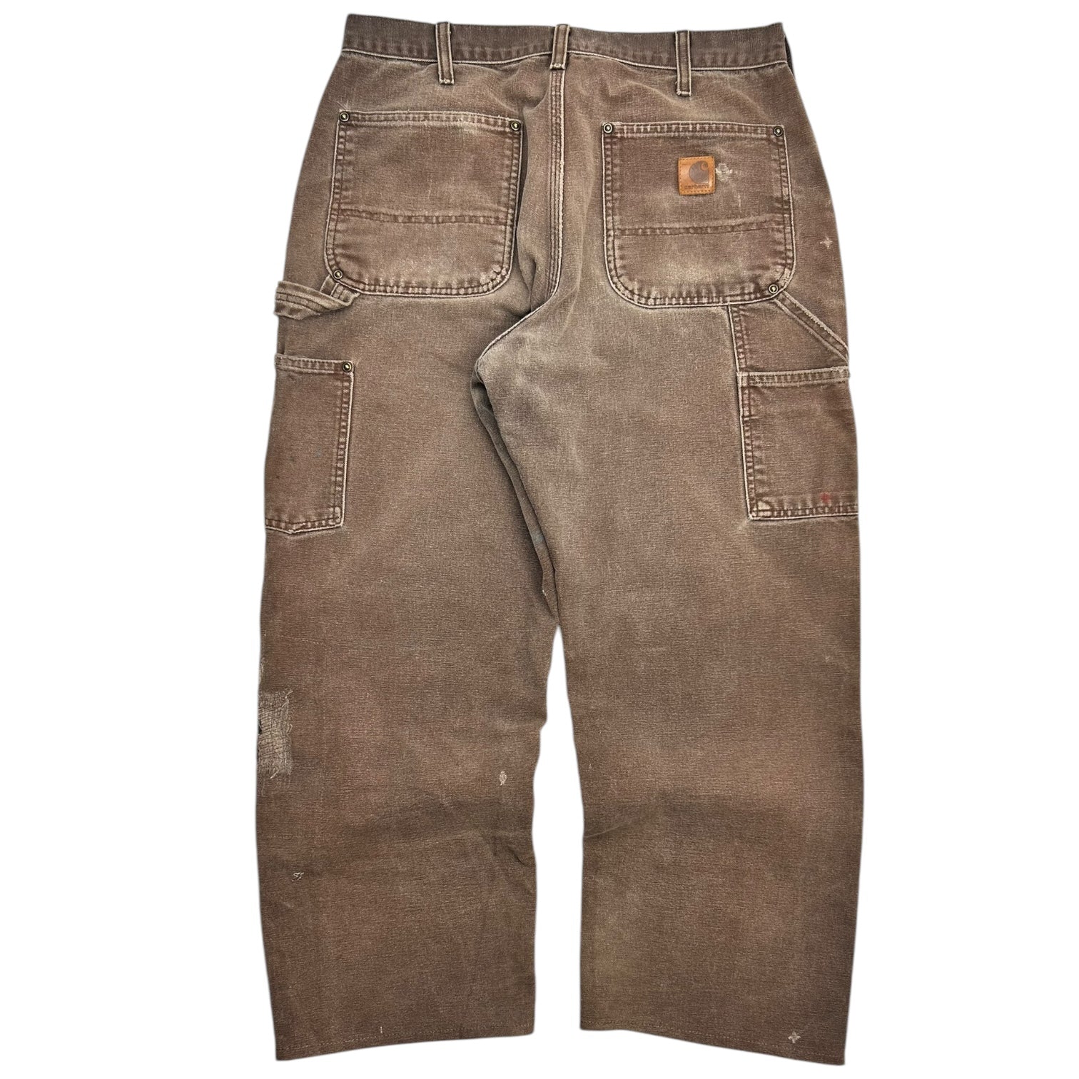 Carhartt Chocolate Brown Double Knee Dungaree Fit