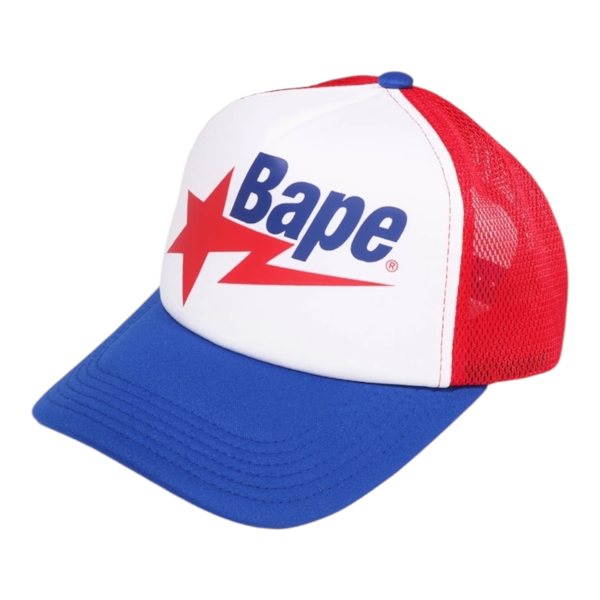 BAPE Sta Mesh Cap Blue Red White