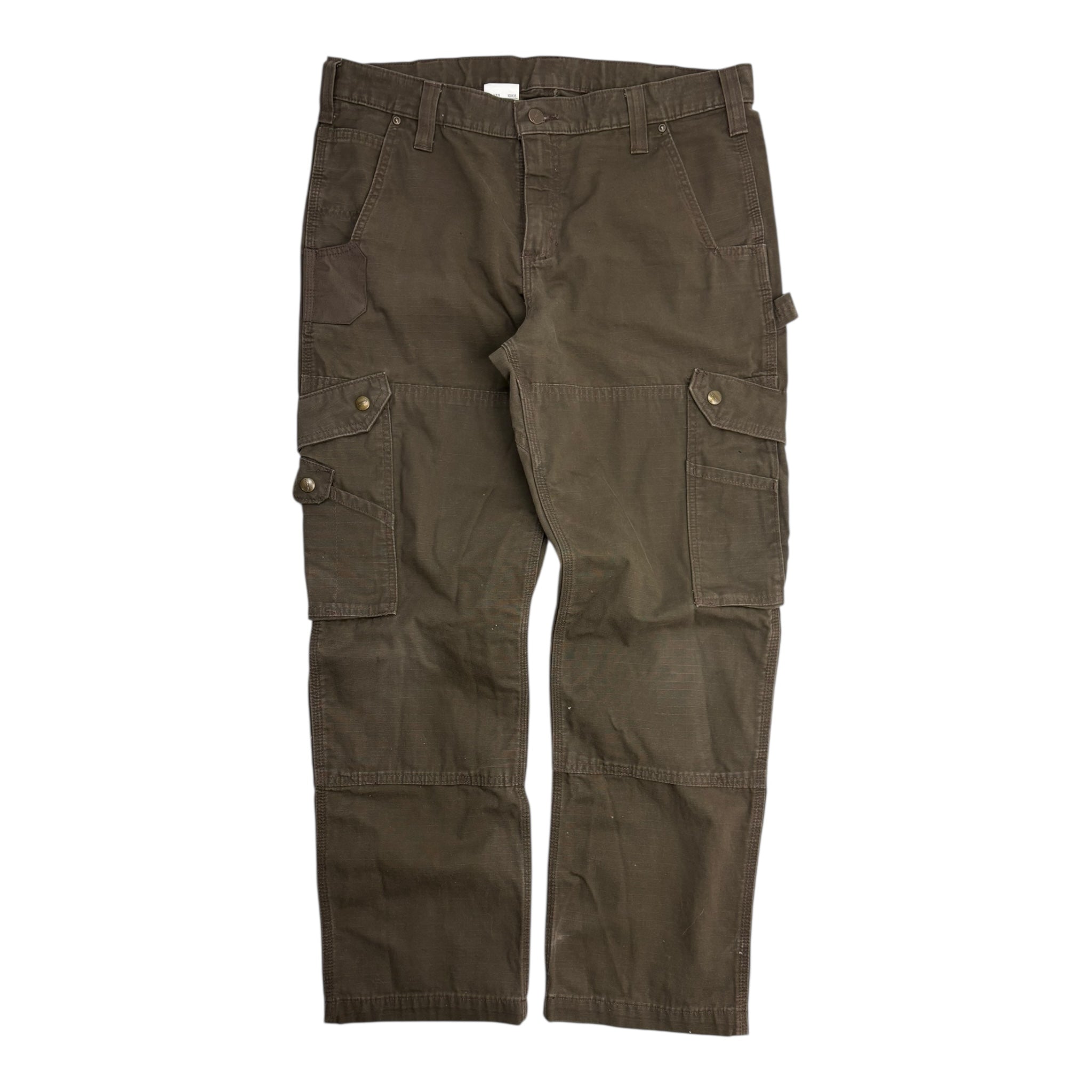 Carhartt Double Knee Cargo Work Pants Brown