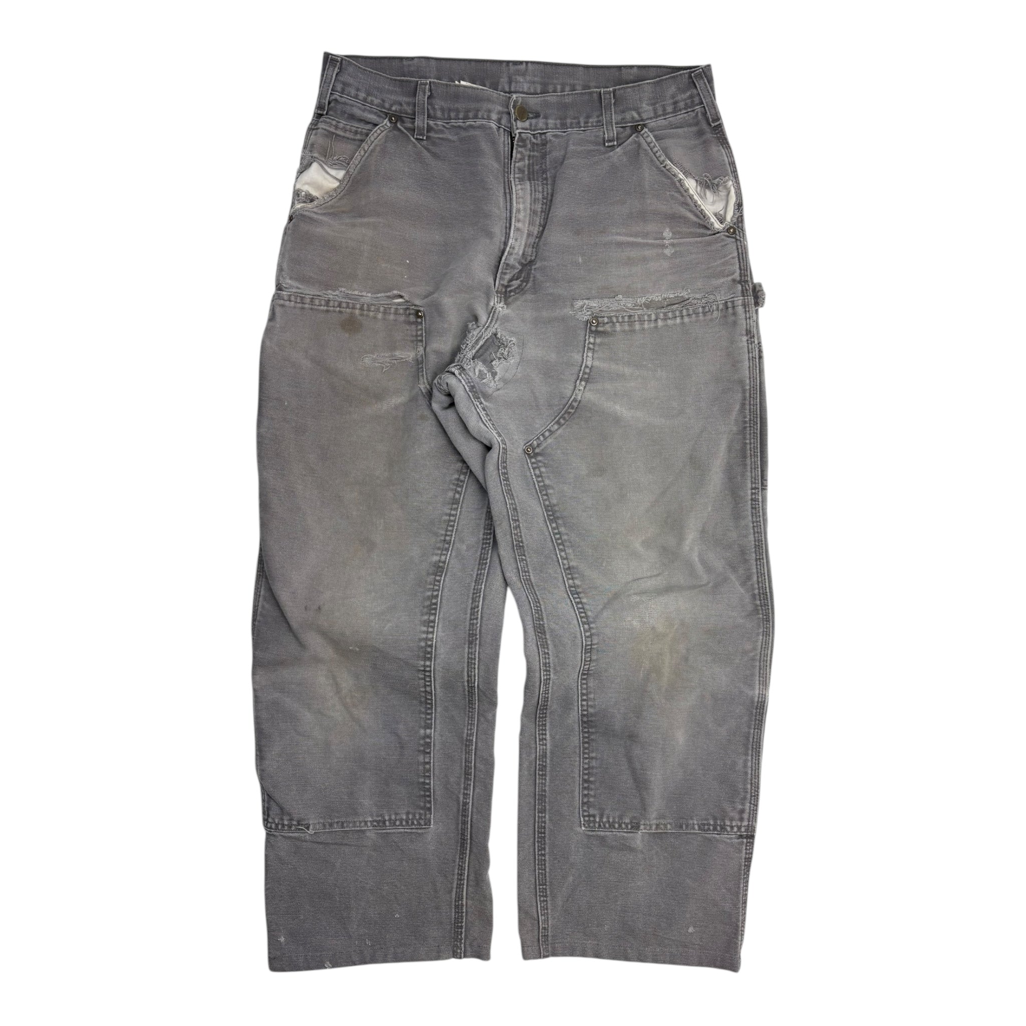 Vintage Carhartt Double Knee Bottoms Grey