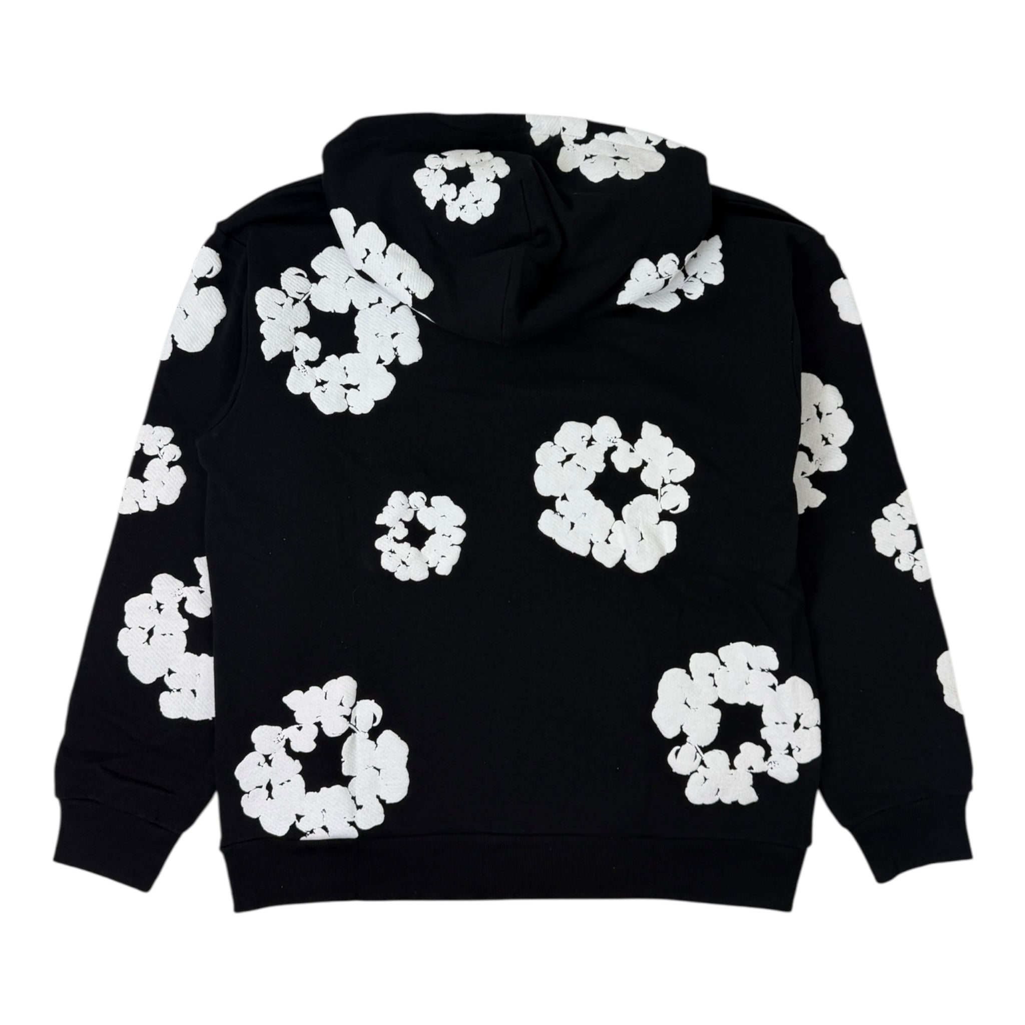 Denim Tears The Cotton Wreath Hoodie Black / White