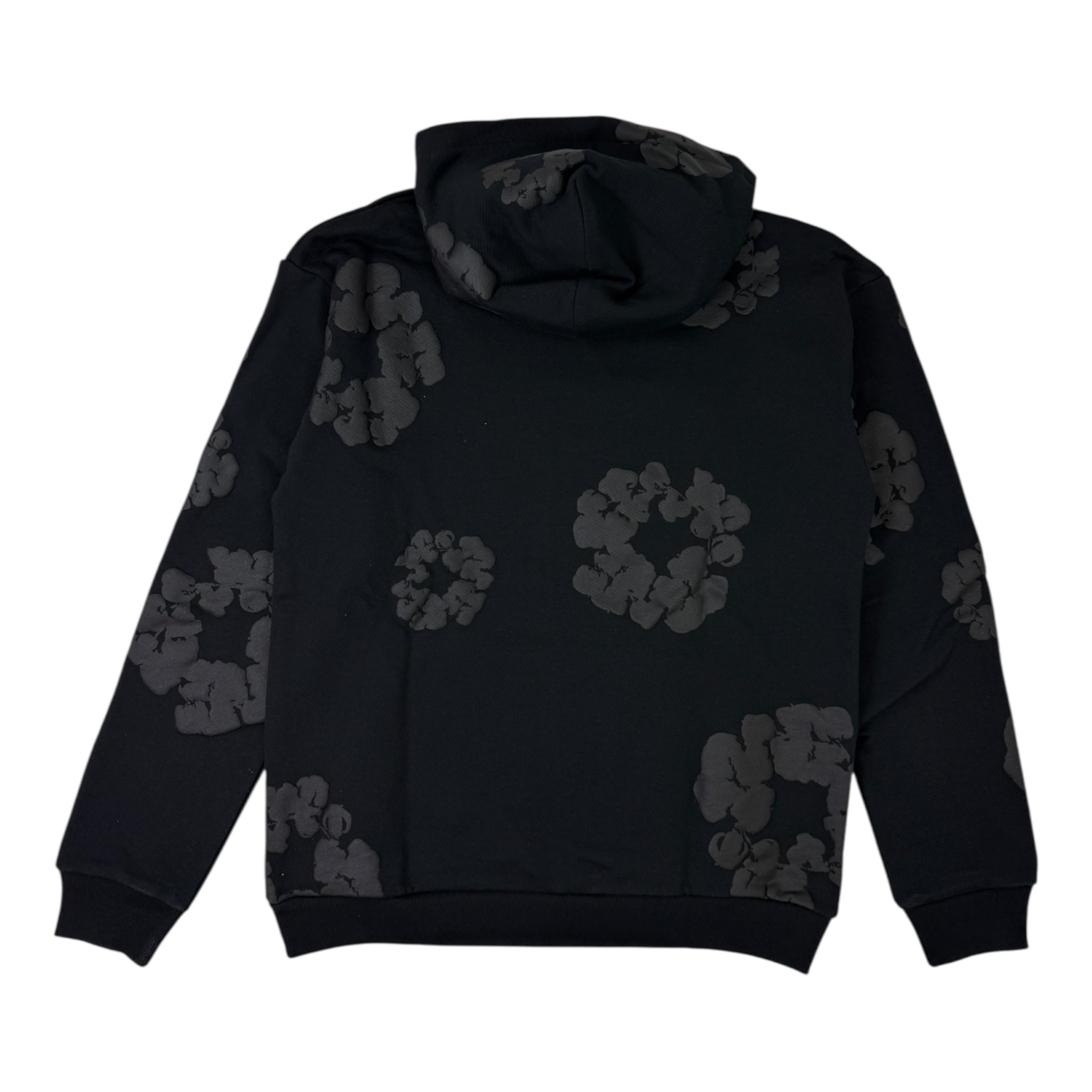 Denim Tears The Cotton Wreath Hoodie Black / Black