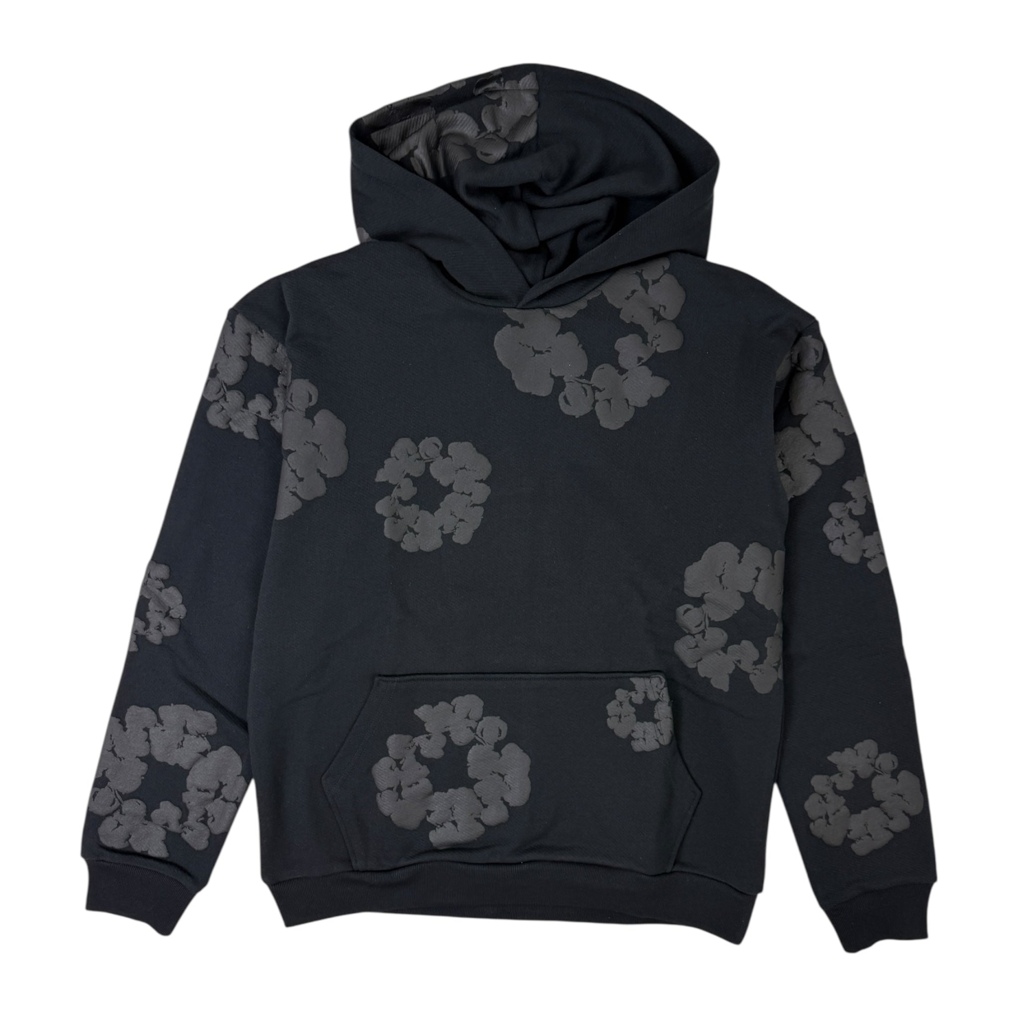 Denim Tears The Cotton Wreath Hoodie Black / Black