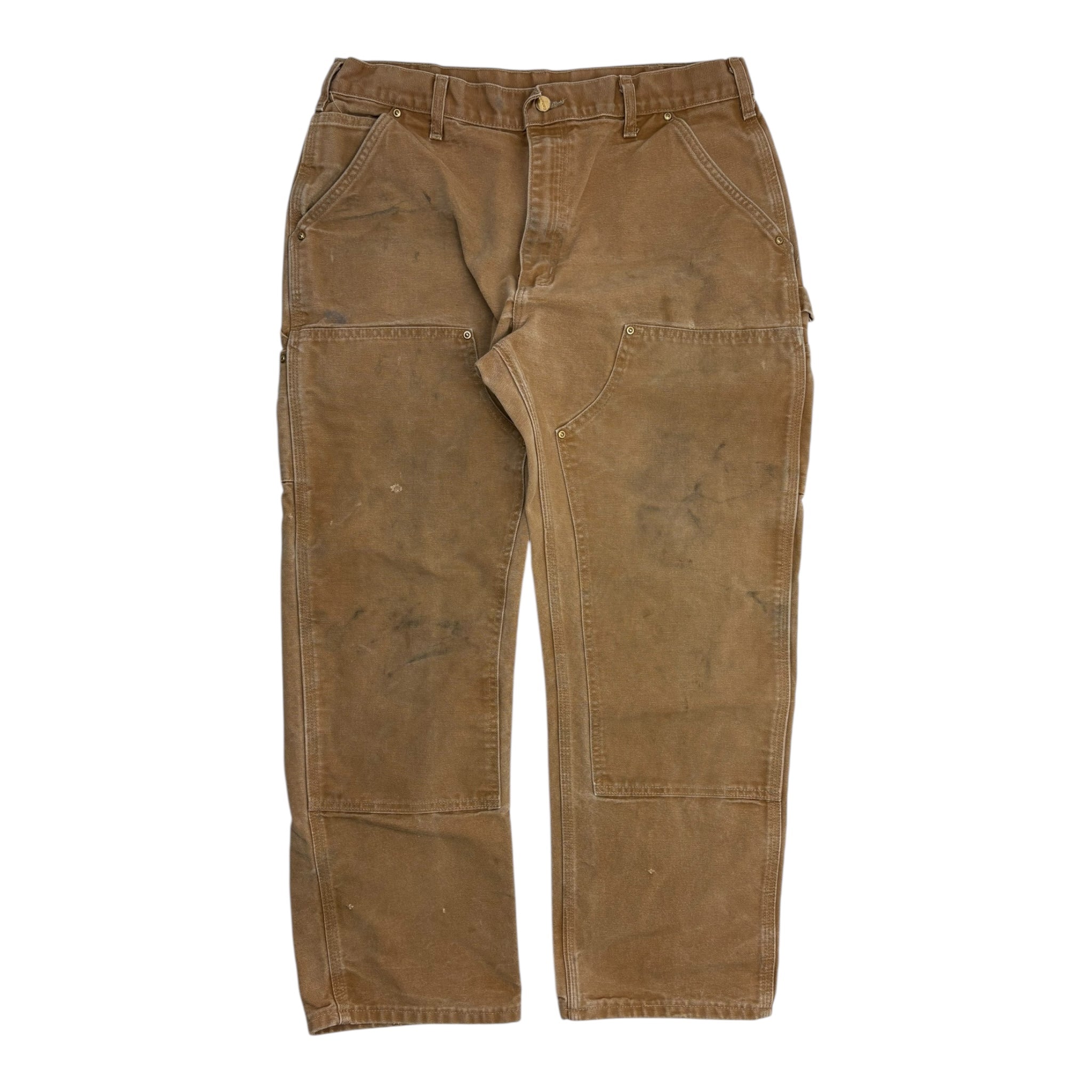 Vintage Carhartt Double Knee Bottom Dark Tan