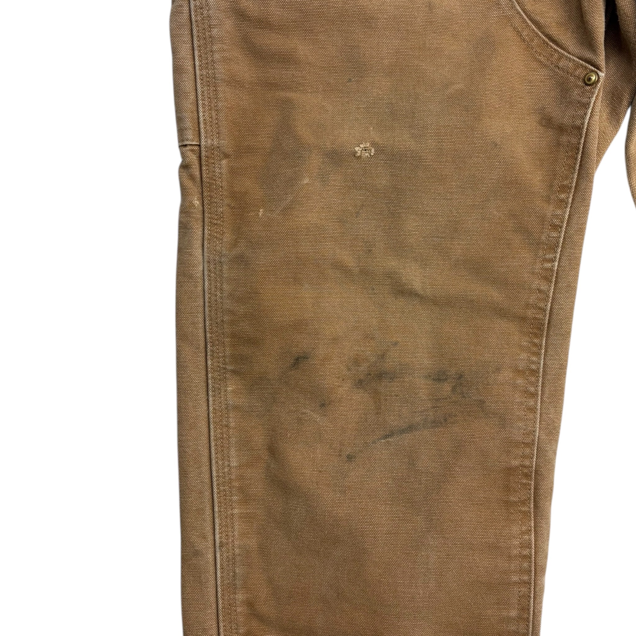Vintage Carhartt Double Knee Bottom Dark Tan